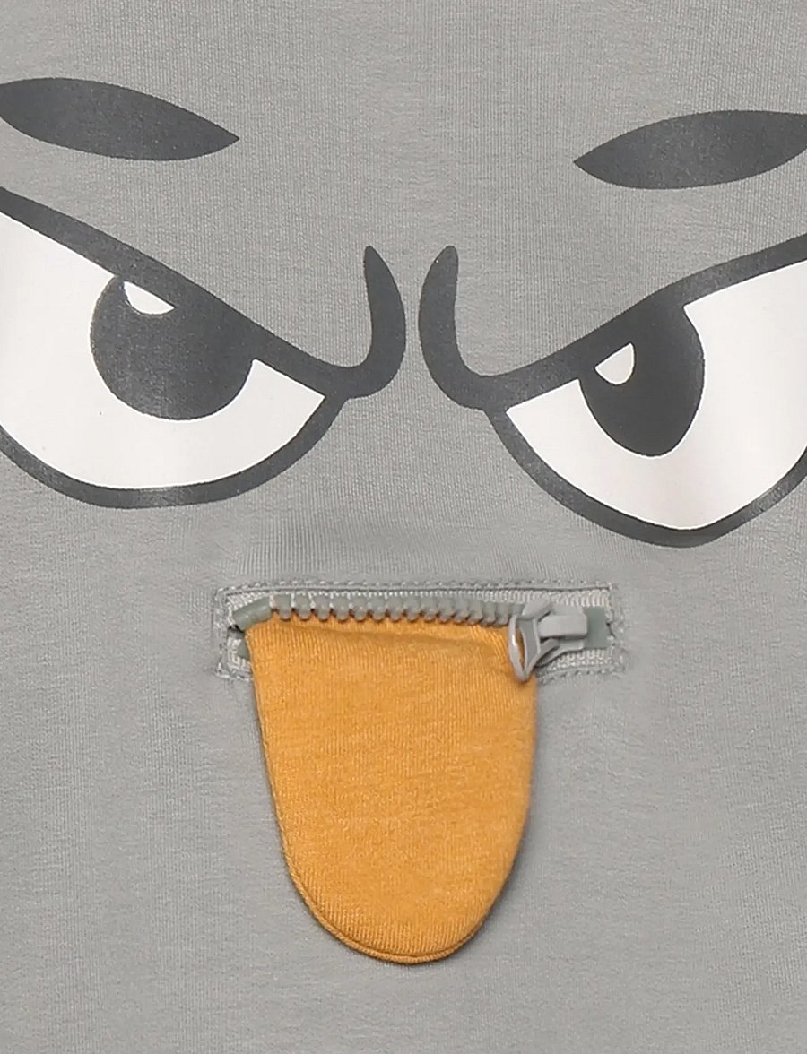 Minymo - Sweatshirt LS - sweatshirts - profile gray - 3