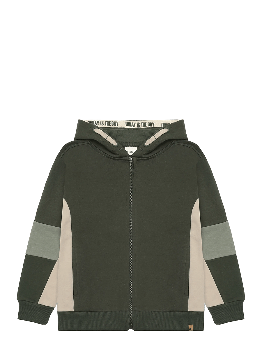 Minymo - Cardigan LS - leichte jacken - beetle - 1