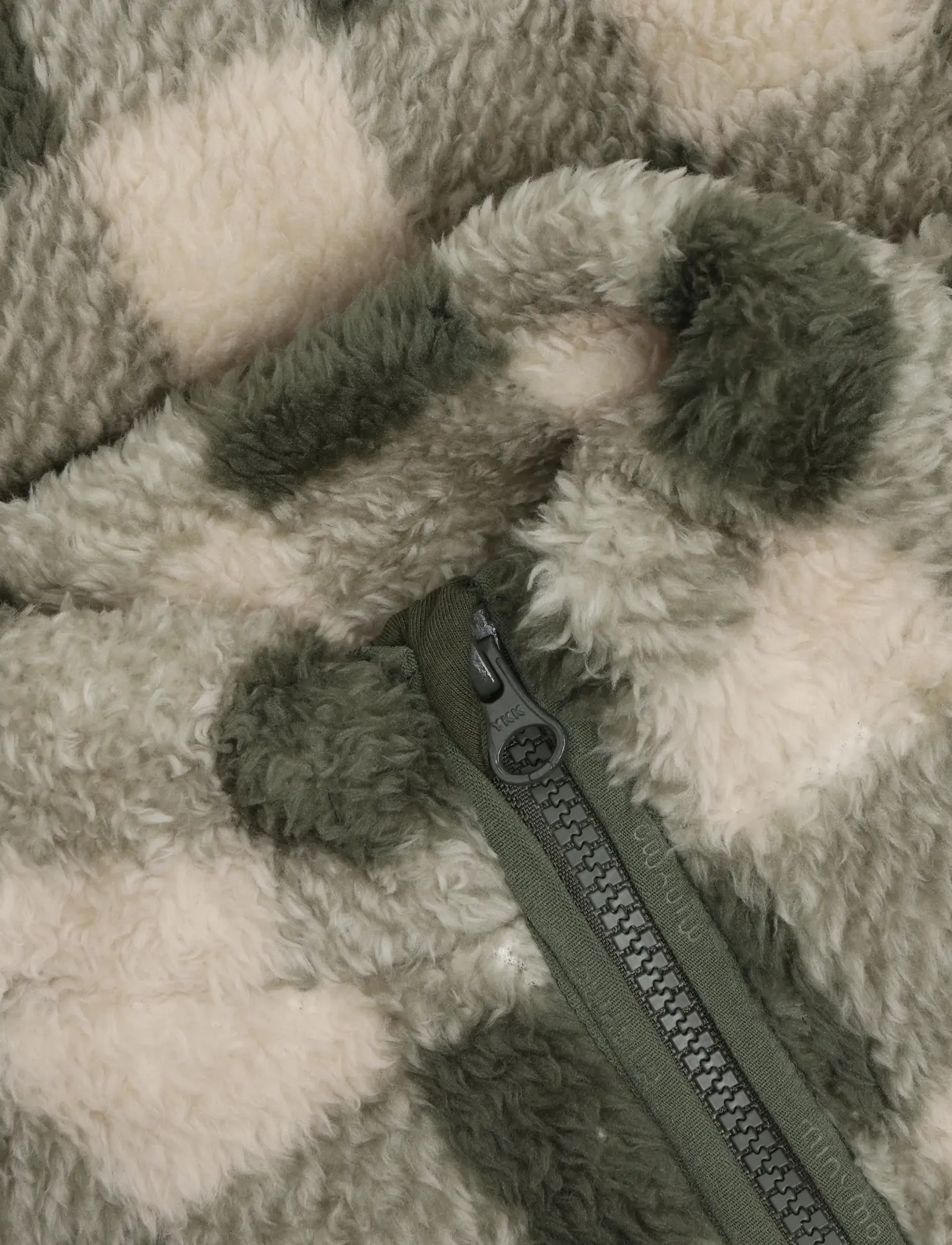 Minymo - Teddy Jacket AOP - fliisjakid - beetle - 4