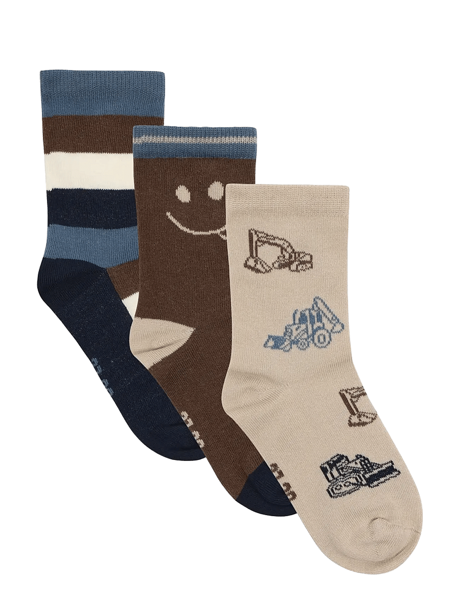 Minymo - 3-Pack Socks - strümpfe - feather gray - 0