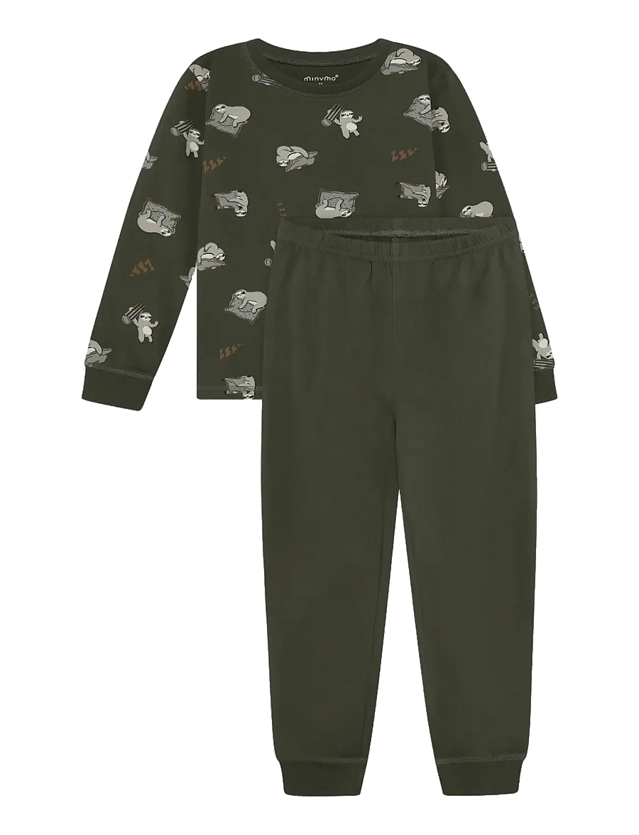 Minymo - Pyjamas LS Set AOP - pyjamasset - beetle - 1