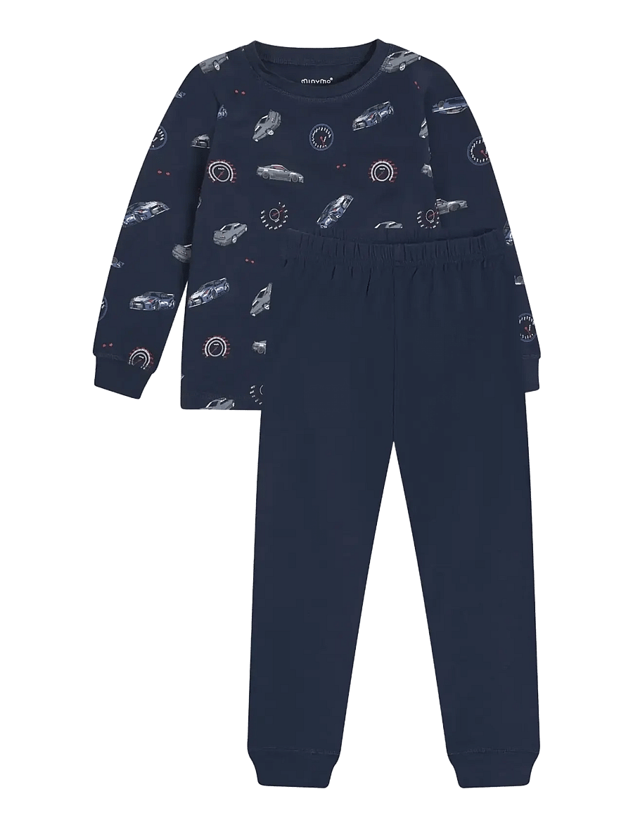 Minymo - Pyjamas LS Set AOP - pyjama-sets - dark sapphire - 0