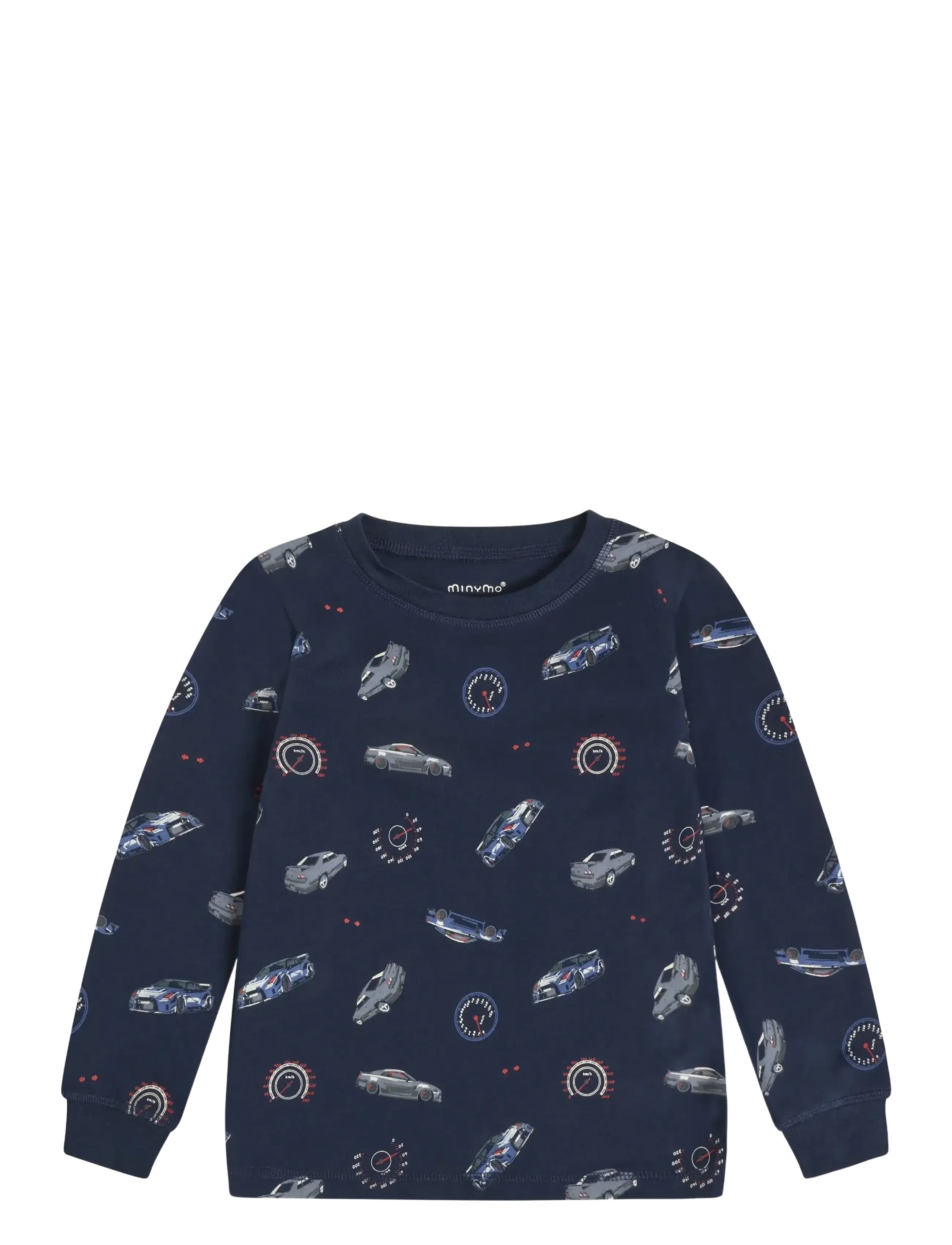 Minymo - Pyjamas LS Set AOP - pyjama-sets - dark sapphire - 2