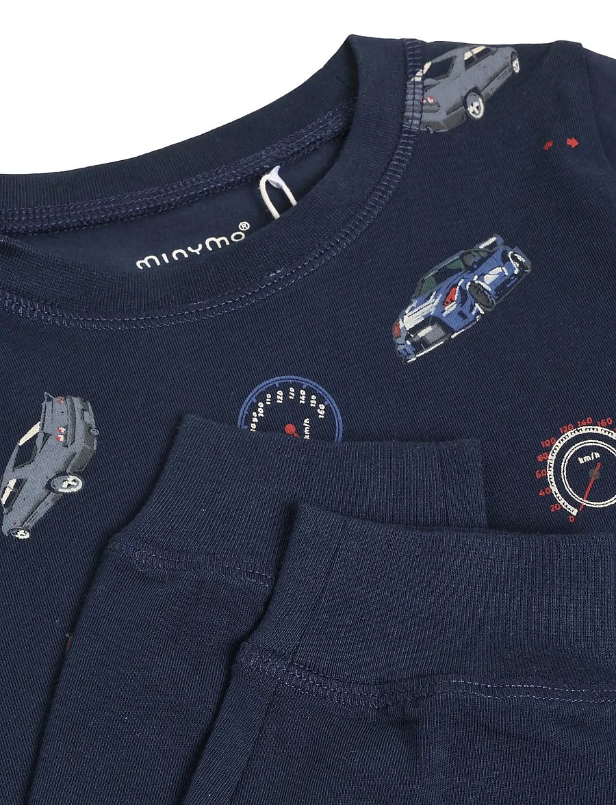 Minymo - Pyjamas LS Set AOP - pyjama-sets - dark sapphire - 4