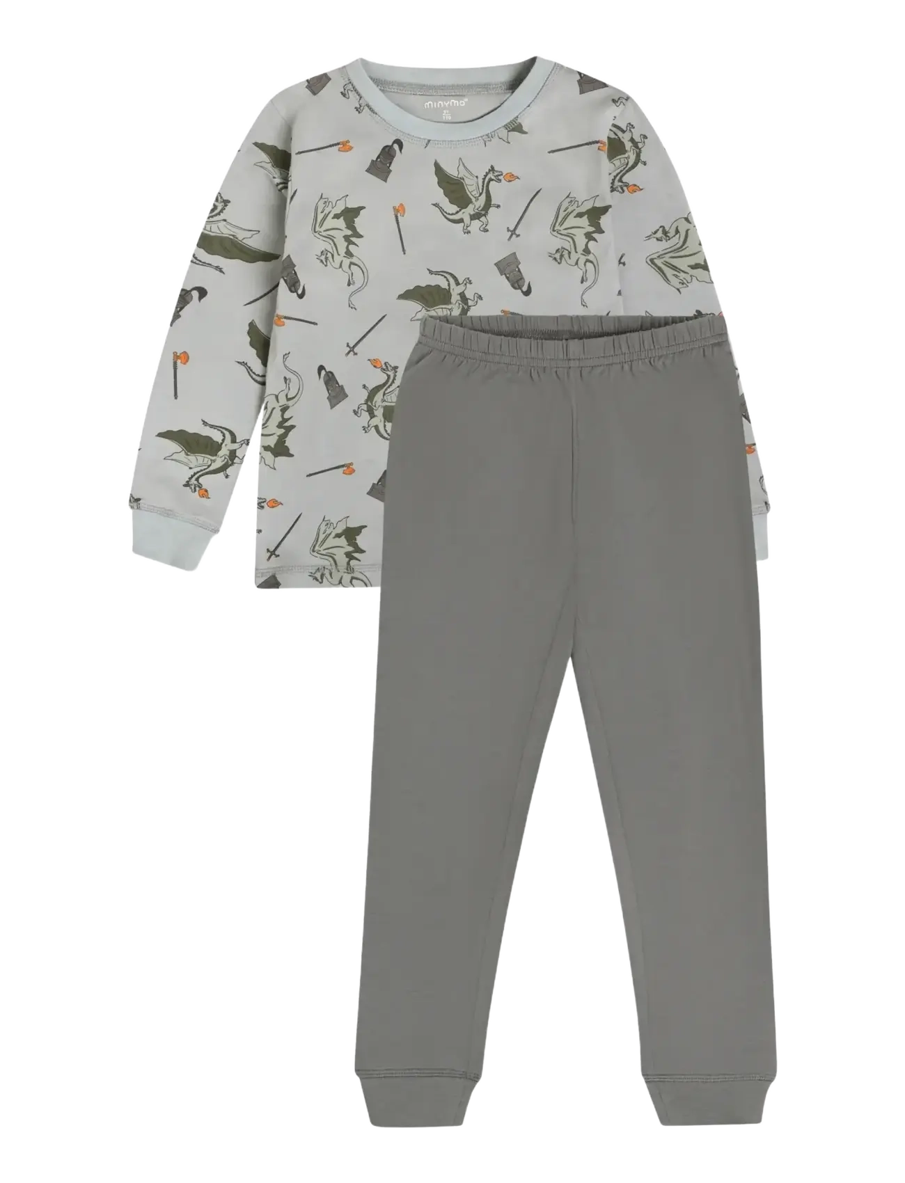 Minymo Pyjamas LS Set AOP - Minymo - PROFILE GRAY / grey