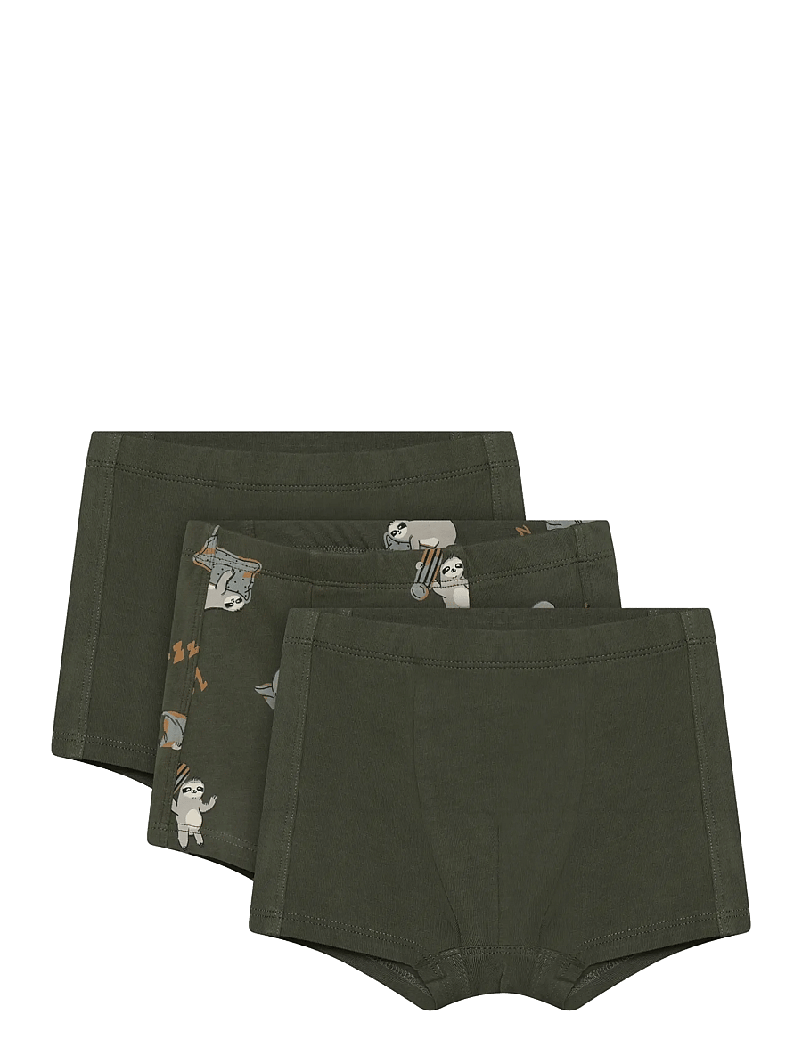 Minymo - Boxers 3-Pack AOP - kalsonger - beetle - 0