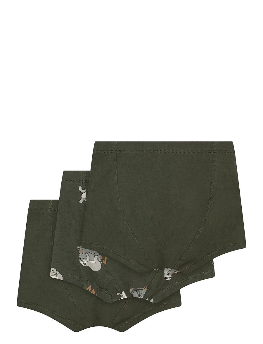 Minymo - Boxers 3-Pack AOP - kalsonger - beetle - 1