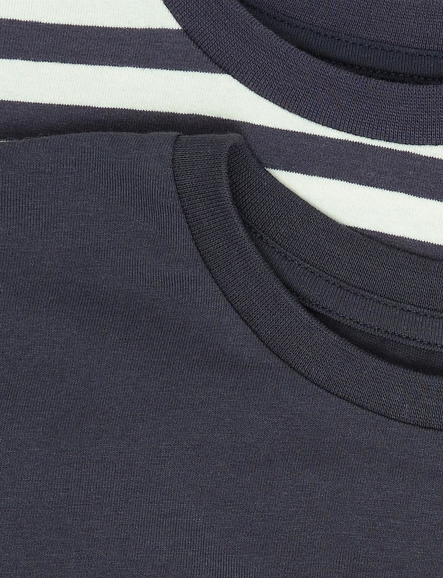 Minymo - T-shirt LS 2-Pack - långärmade t-shirts - parisian night - 5