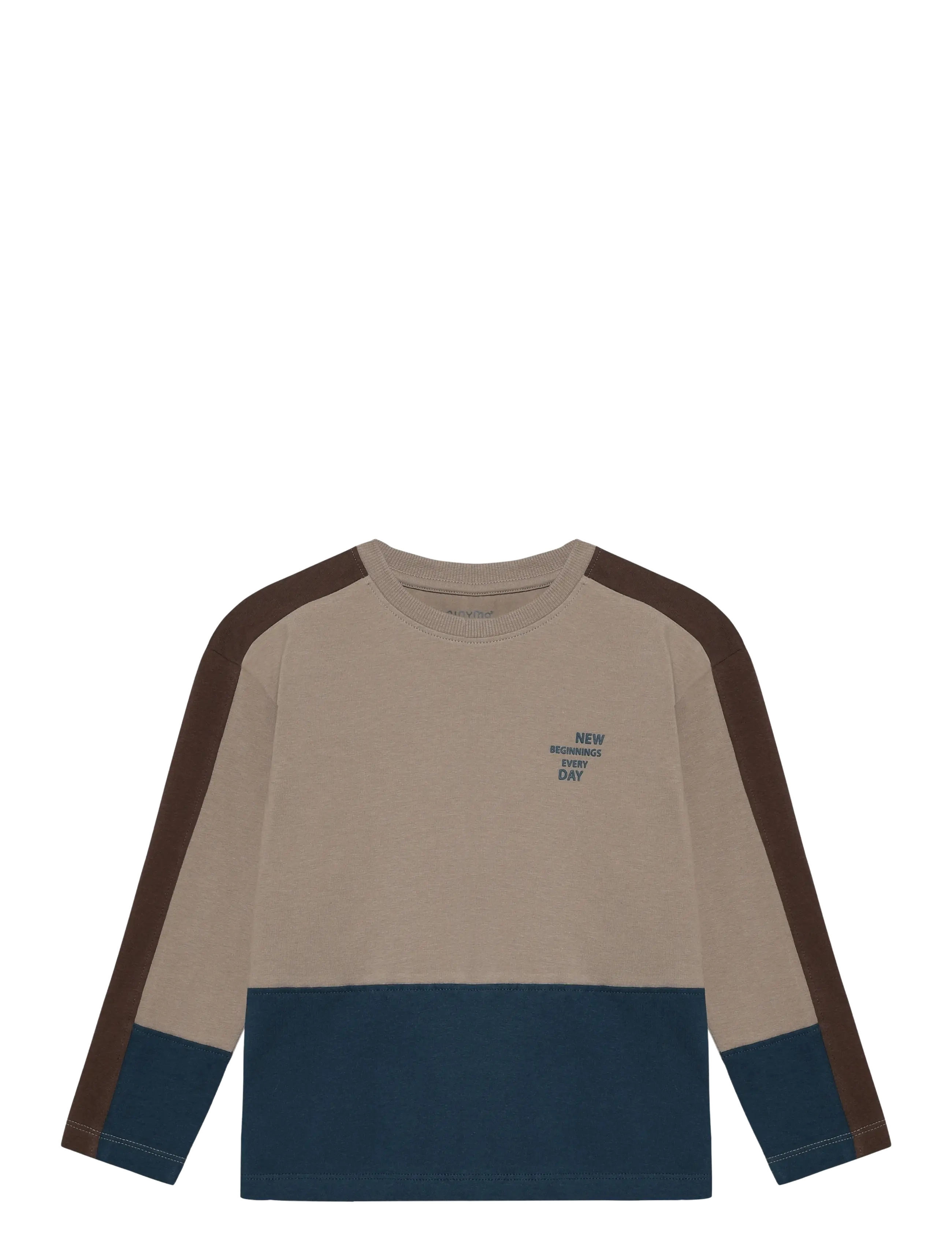 Minymo T-shirt LS - Minymo - FUNGI / beige