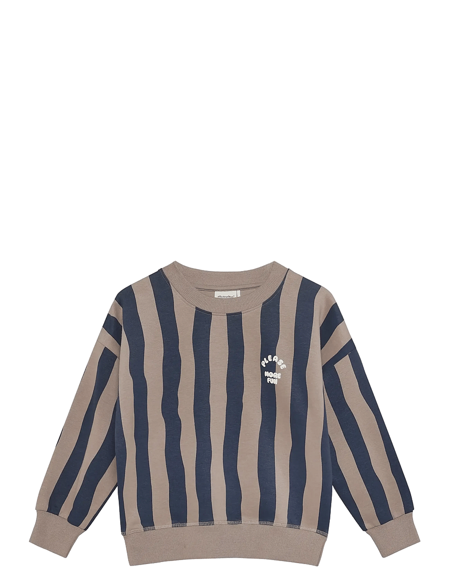 Minymo - Sweatshirt LS AOP - stickade tröjor - parisian night - 1