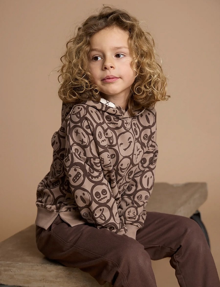 Minymo - Sweatshirt LS AOP - sweatshirts - fungi - 0