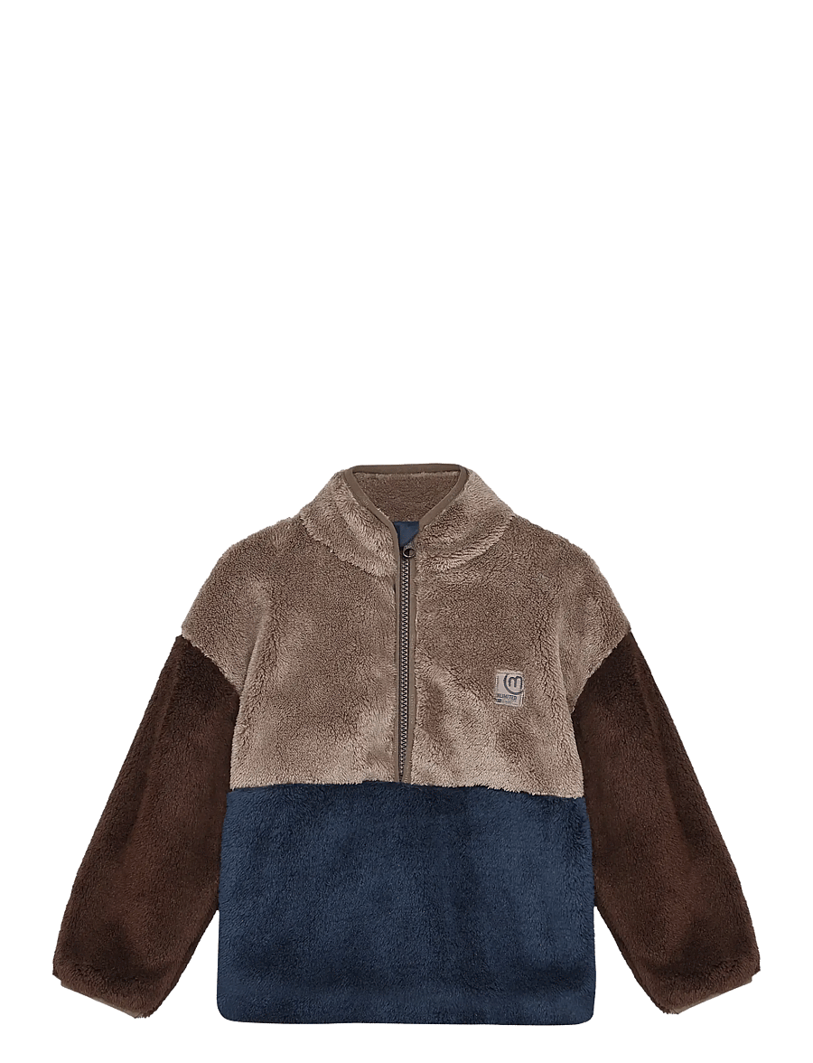 Minymo - Pullover Teddy Fleece - trøjer - midnight navy - 1