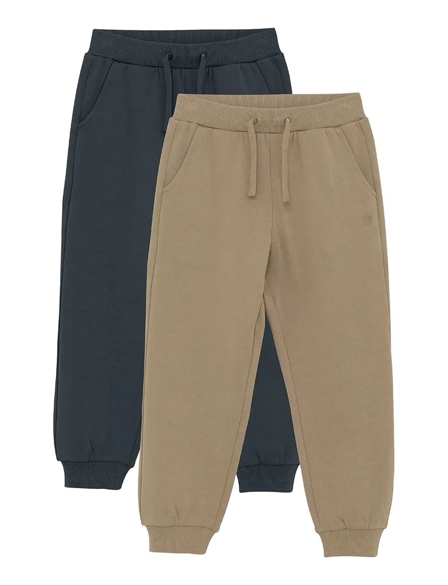 Minymo - Pants Sweat 2-Pack - mitmepakendiga püksid - fungi - 0