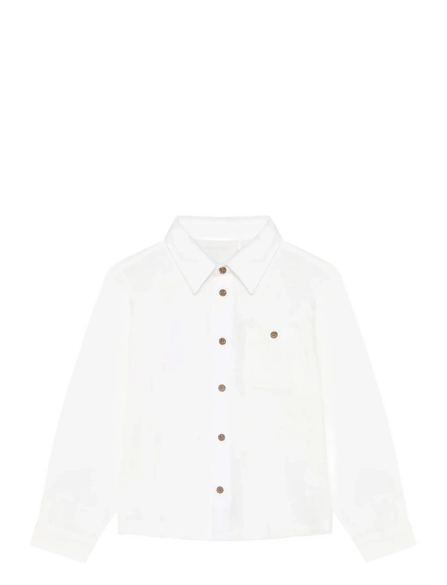 Minymo - Shirt LS - långärmade skjortor - snow white - 1