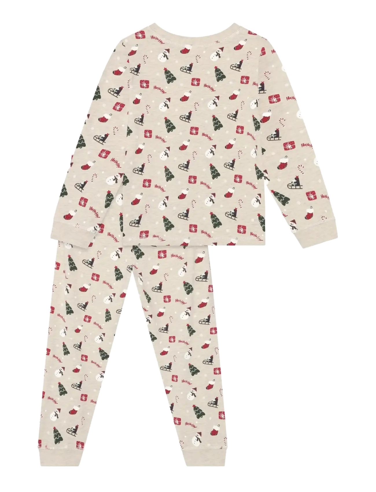 Minymo - Pyjamas Set AOP - pyjamassæt - beige melange - 2