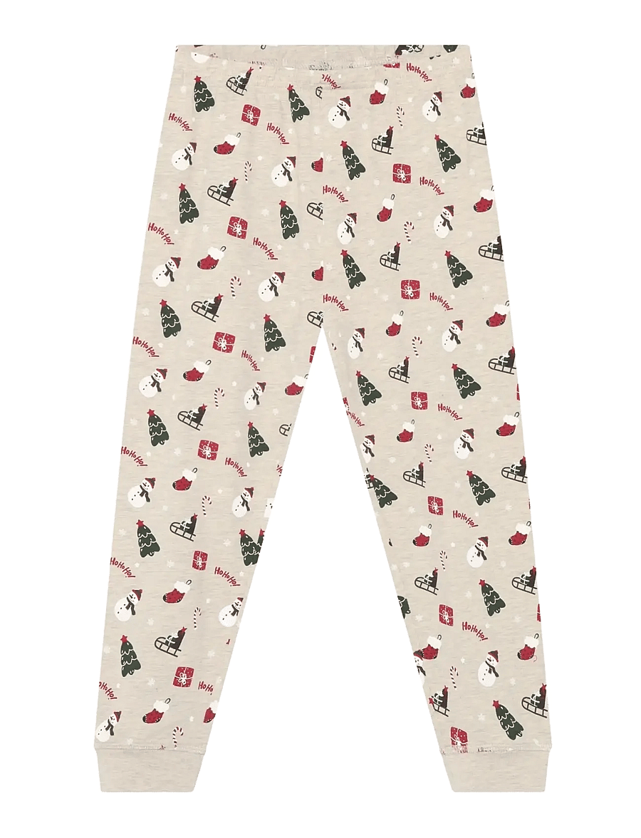 Minymo - Pyjamas Set AOP - pyjamassæt - beige melange - 4