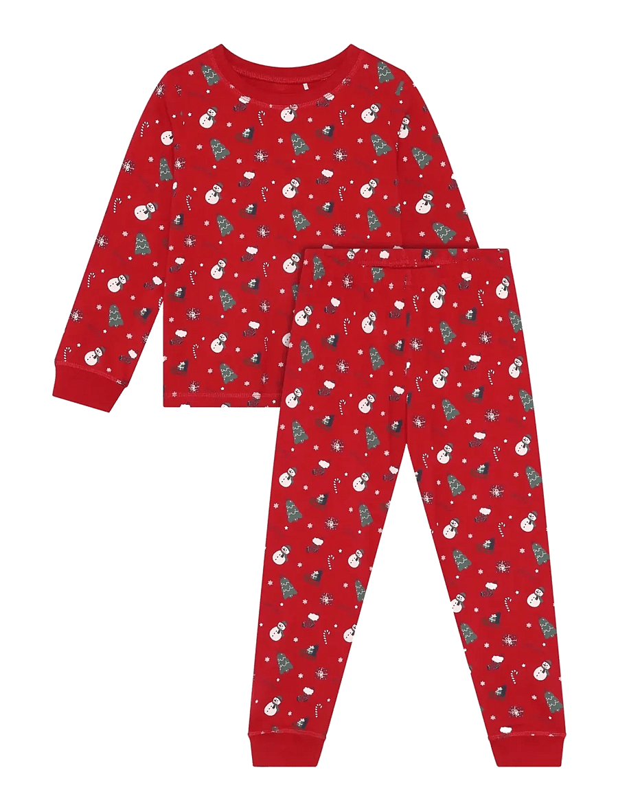 Minymo - Pyjamas Set AOP - komplektid - scarlet sage - 1