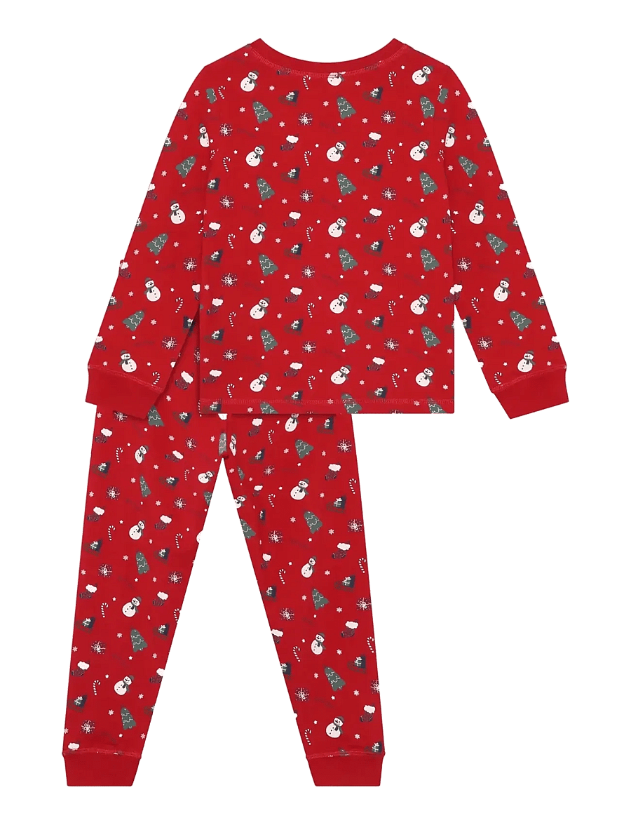 Minymo - Pyjamas Set AOP - komplektid - scarlet sage - 2