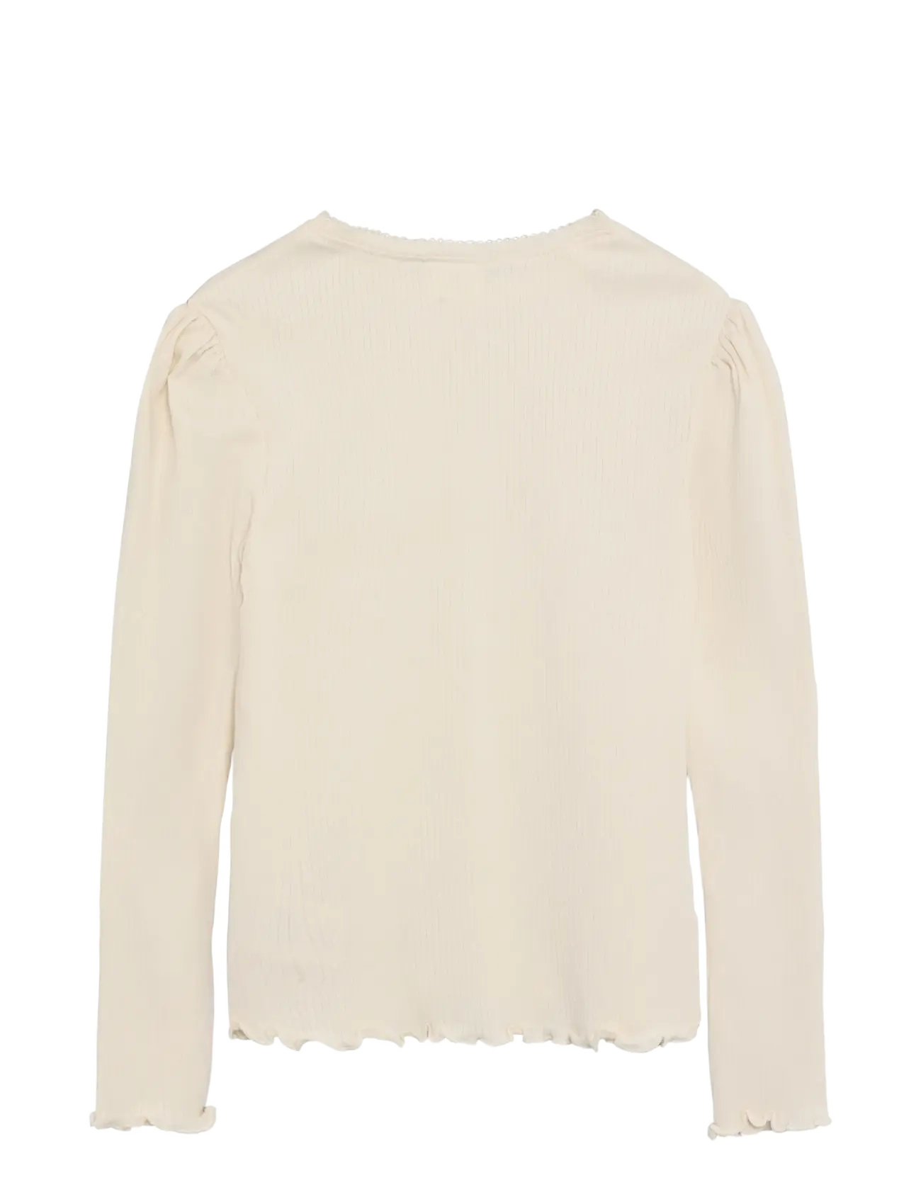 Minymo - T-shirt LS Rib - langärmelig - seedpearl - 1