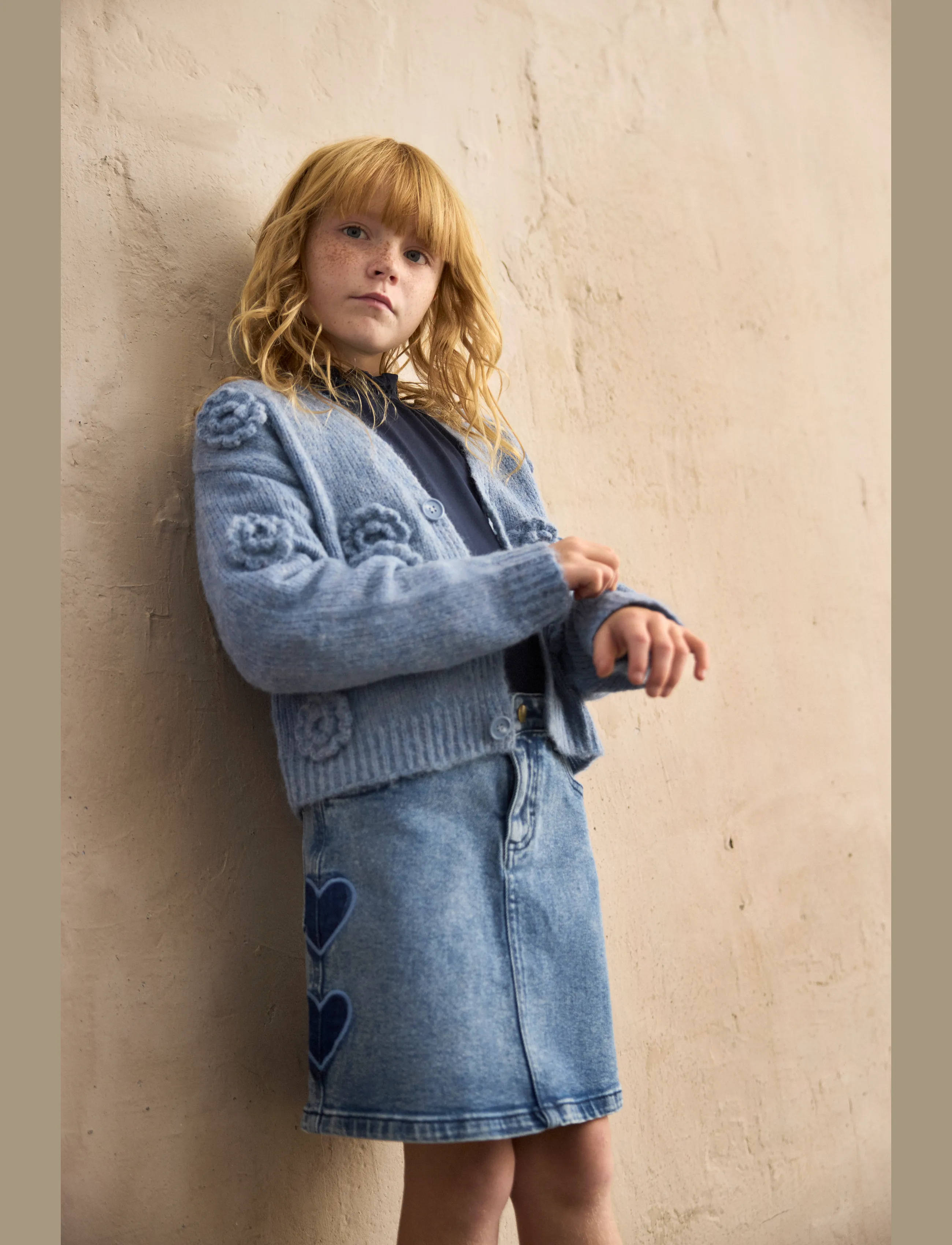 Minymo - Cardigan Knit - moonlight blue - 0