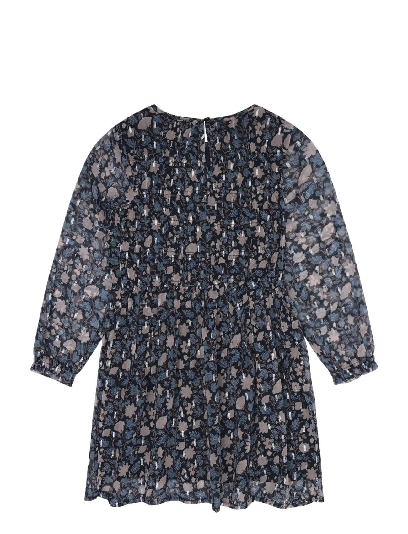 Minymo - Dress LS Dobby - langærmede hverdagskjoler - dark sapphire - 2