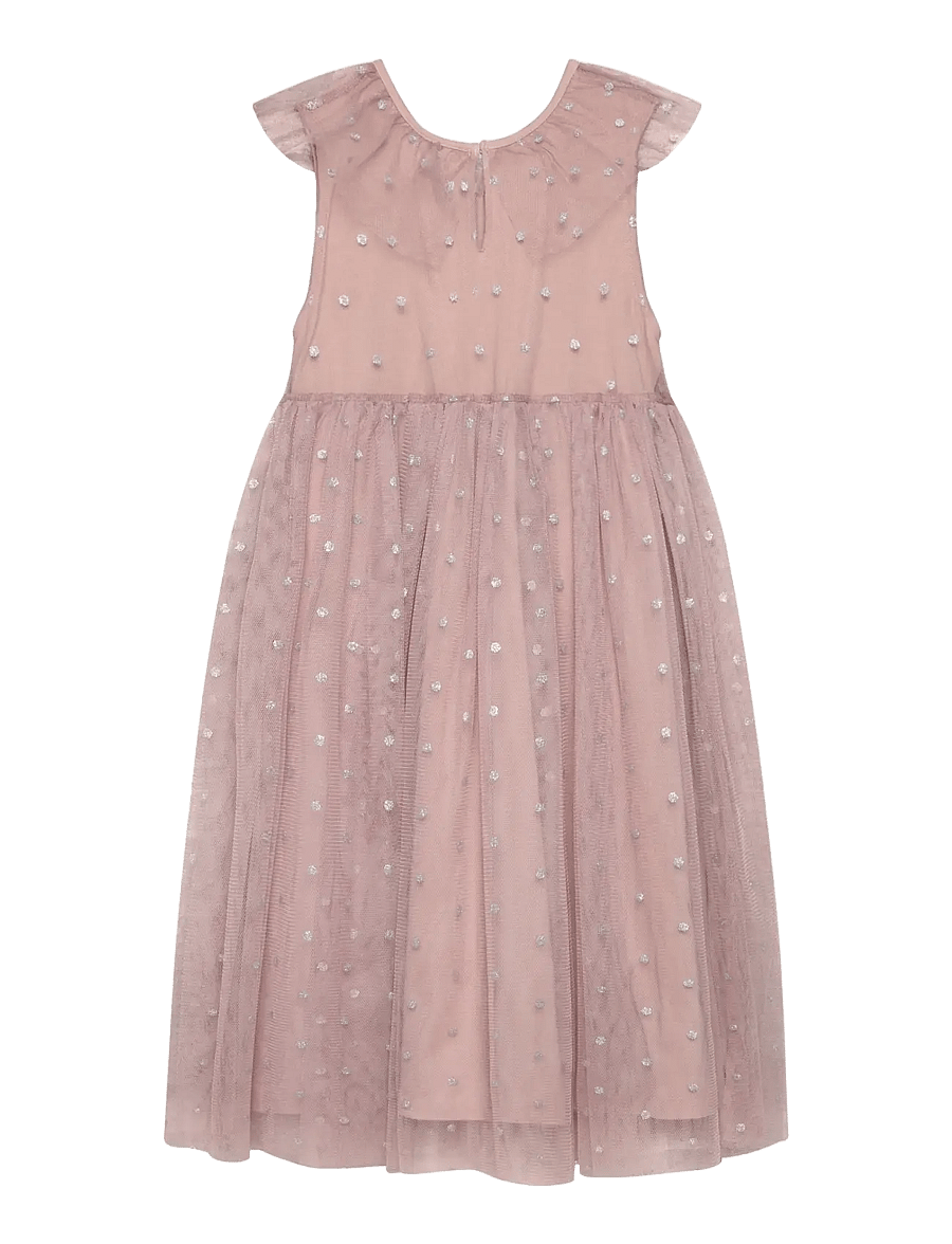 Minymo - Dress Tulle - kurzärmelige babykleider - fawn - 1