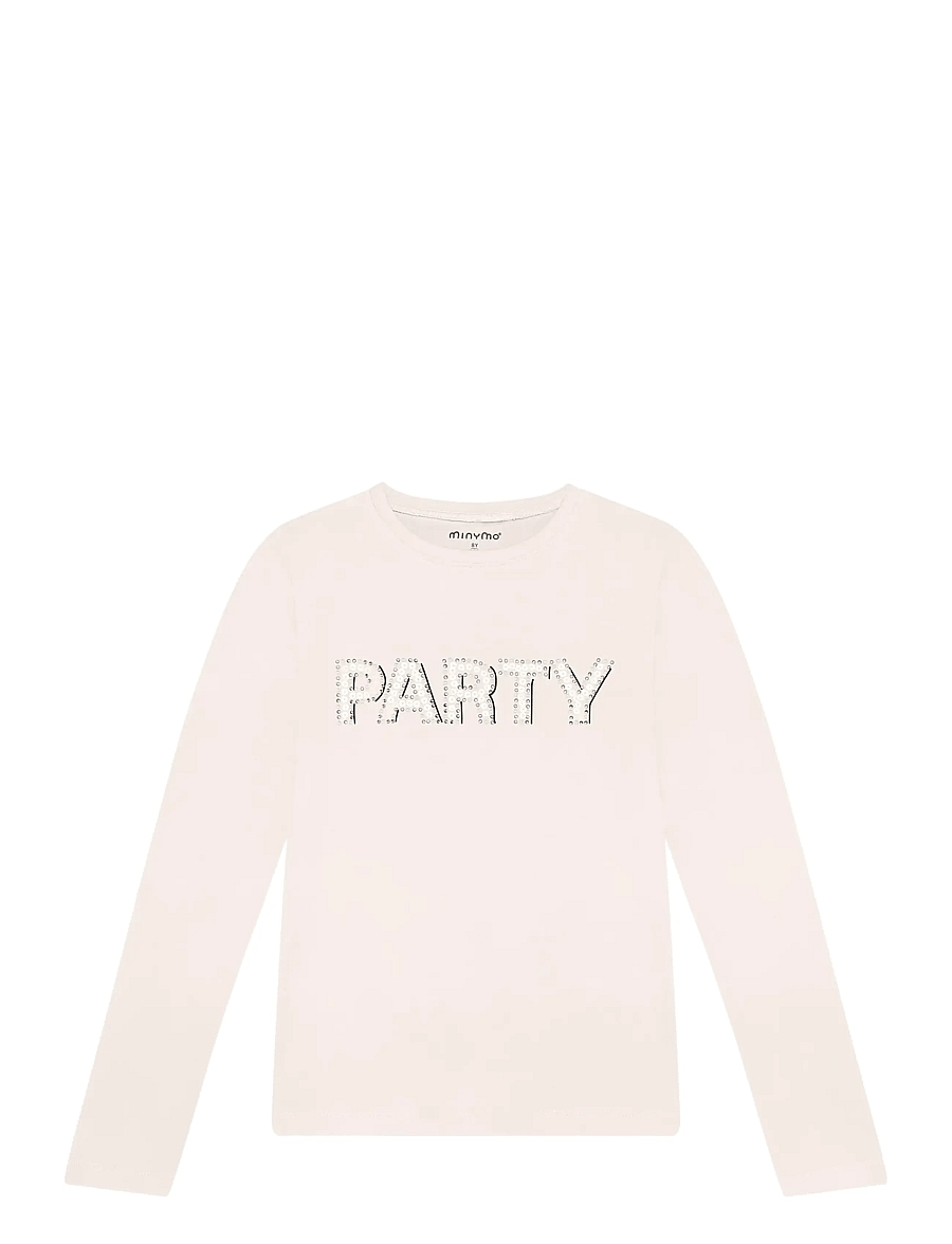 Minymo - T-shirt LS - långärmade t-shirts - pink tint - 0
