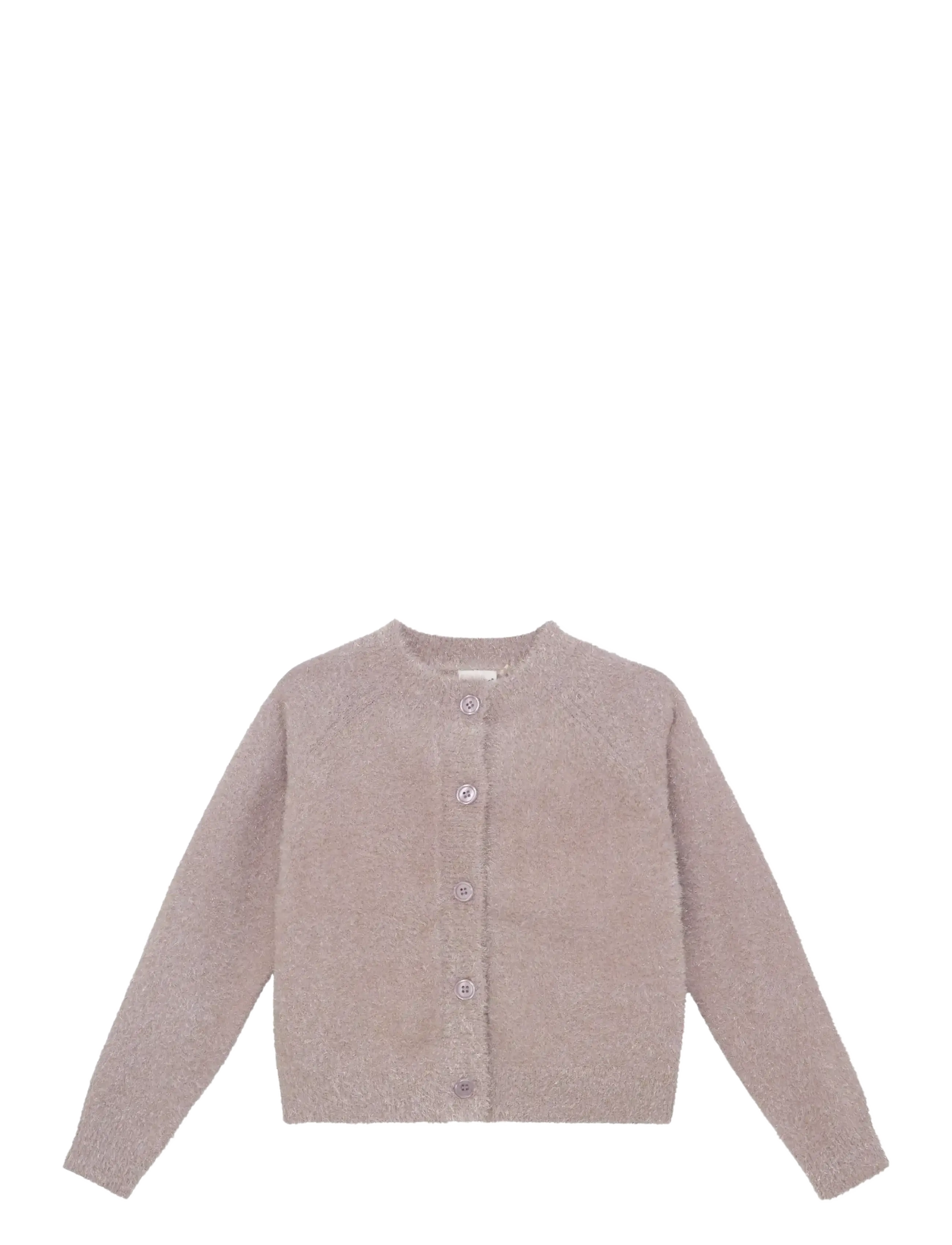 Minymo Cardigan Knit w. Glitter - Oberteile - ROSE DUST / pink/rose