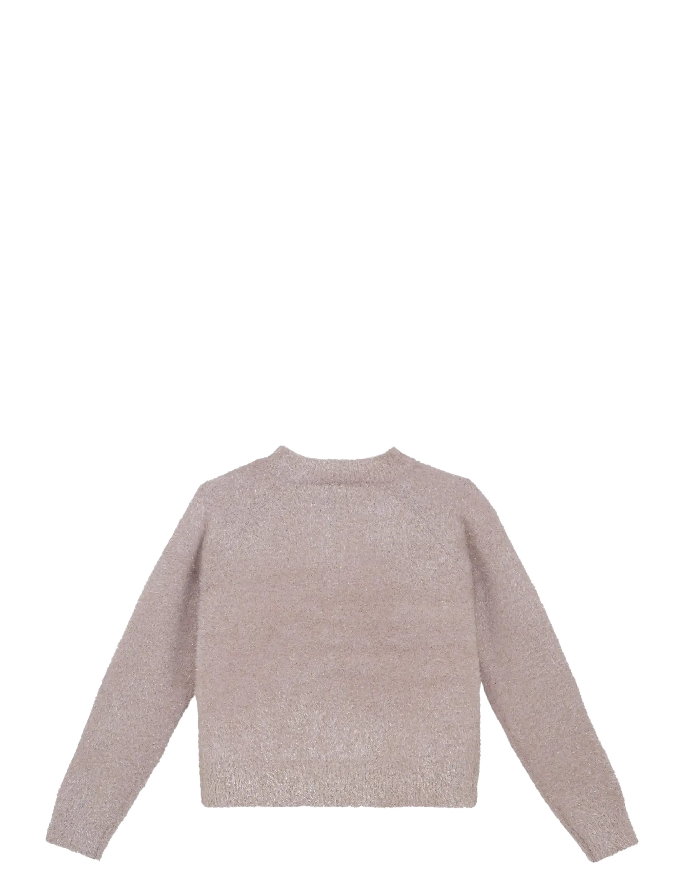 Minymo - Cardigan Knit w. Glitter - cardigans - rose dust - 2