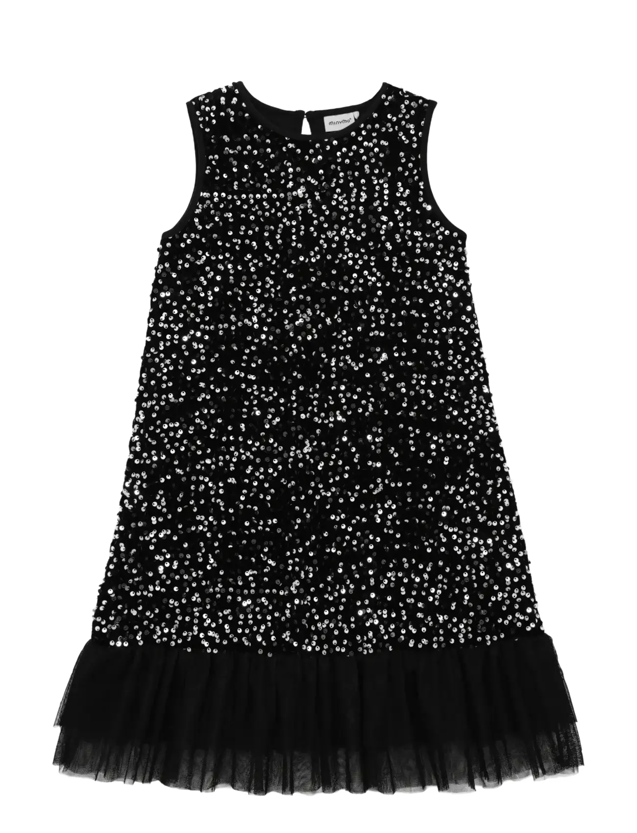 Minymo Dress Velvet w. Sequins - Minymo - TAP SHOE / black