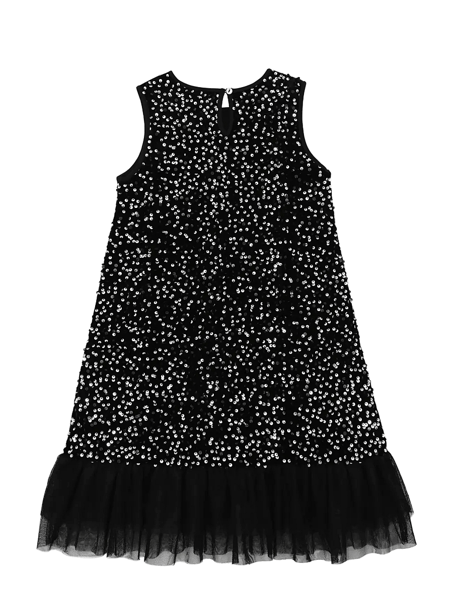 Minymo - Dress Velvet w. Sequins - peokleidid - tap shoe - 2