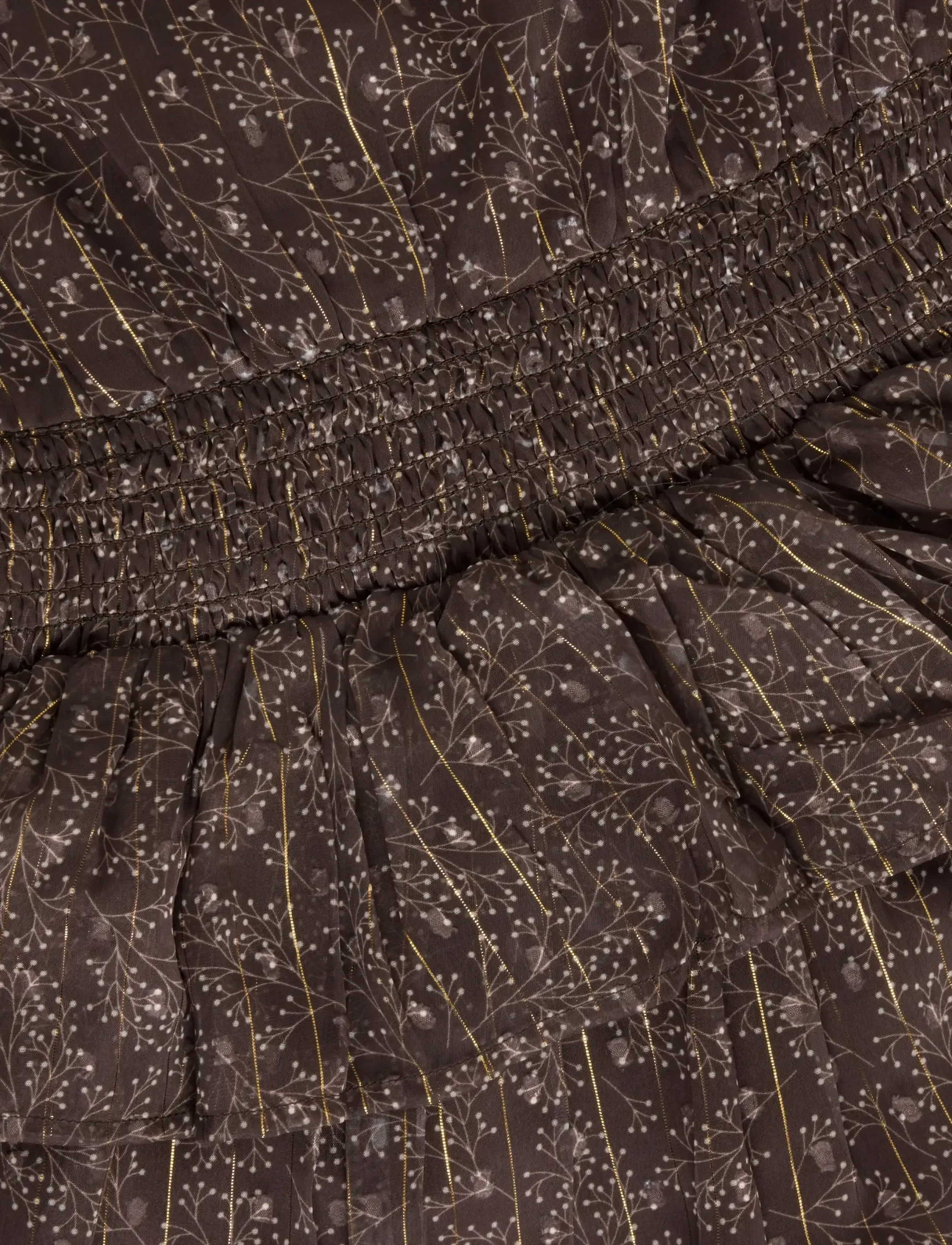 Minymo - Dress Dobby - langærmede babykjoler - plum truffle - 3