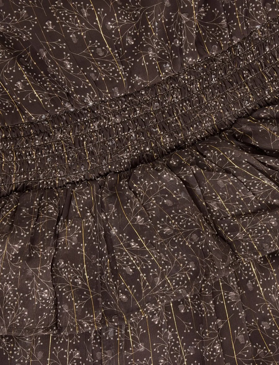 Minymo - Dress Dobby - langærmede babykjoler - plum truffle - 3