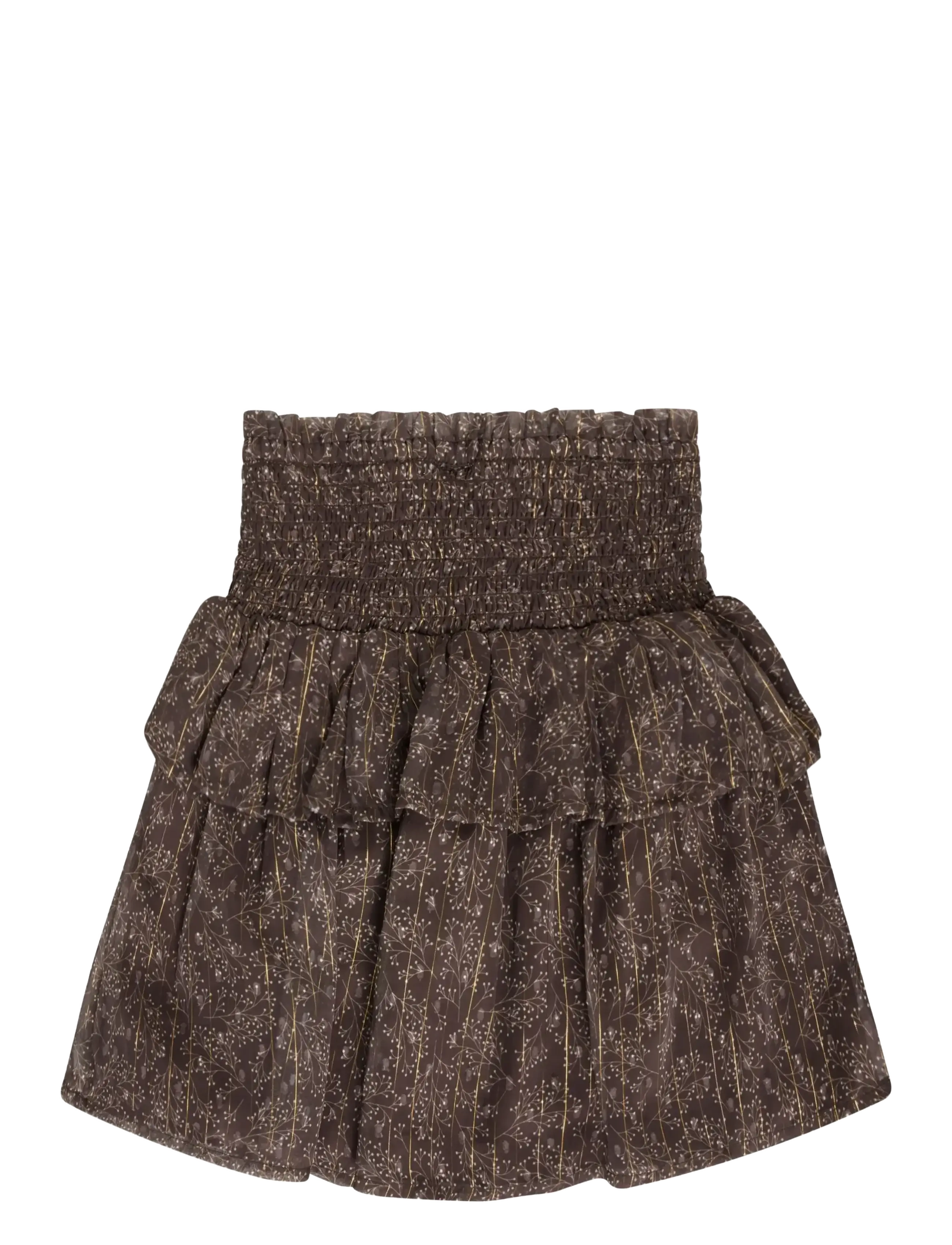 Minymo Skirt Dobby - Tøj - PLUM TRUFFLE / brown