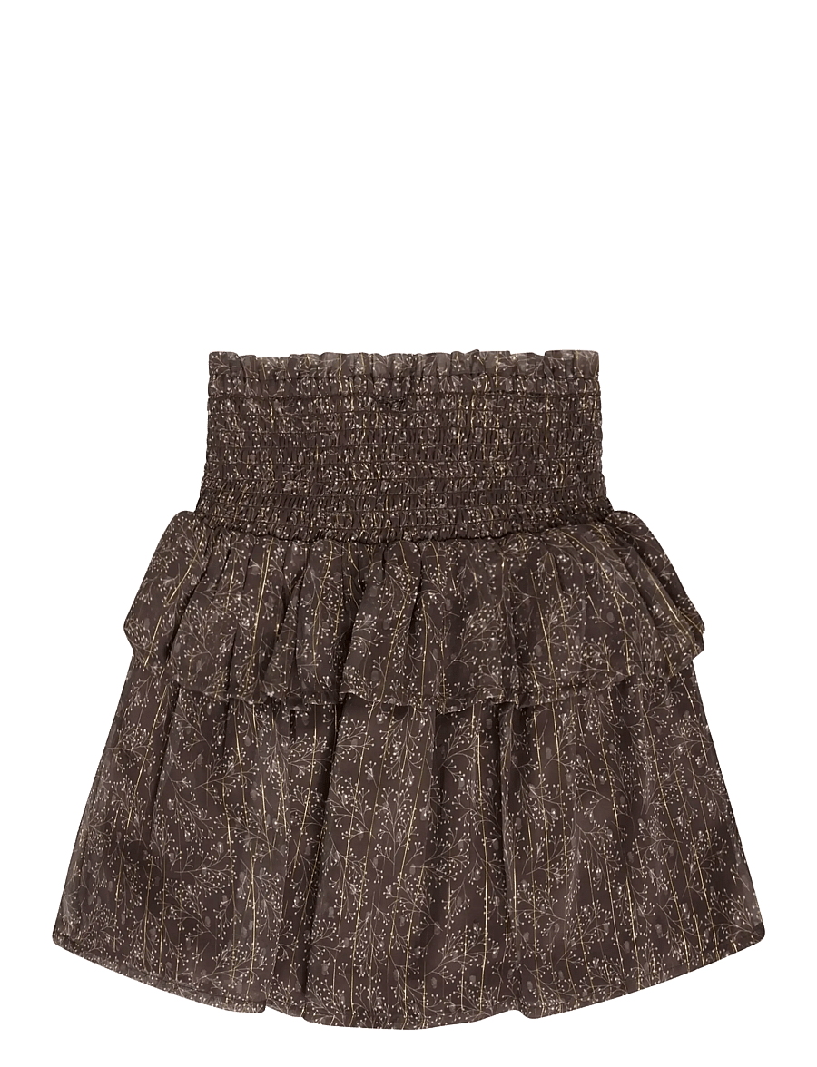 Minymo - Skirt Dobby - korte nederdele - plum truffle - 0