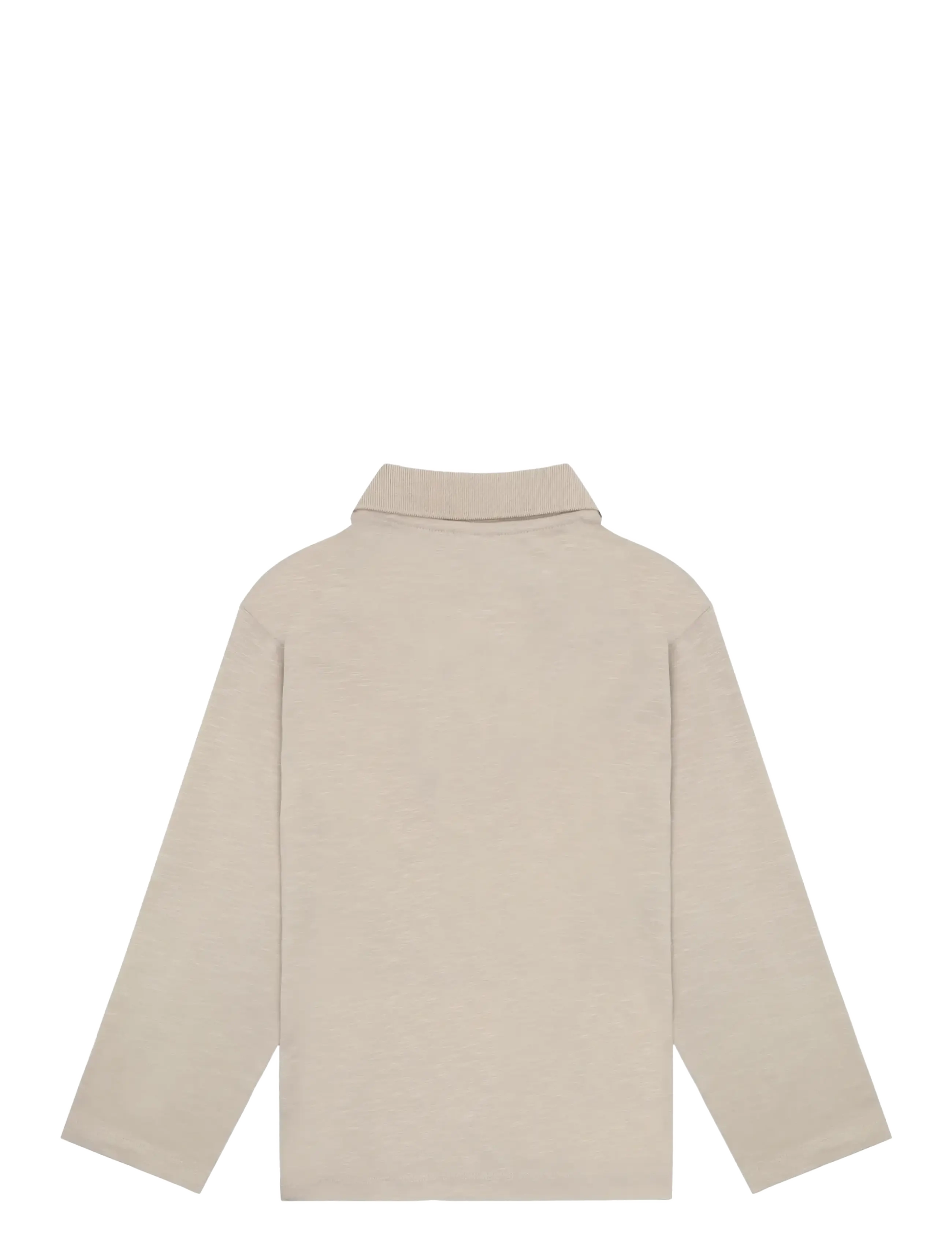Minymo - T-shirt Polo LS - feather gray - 2