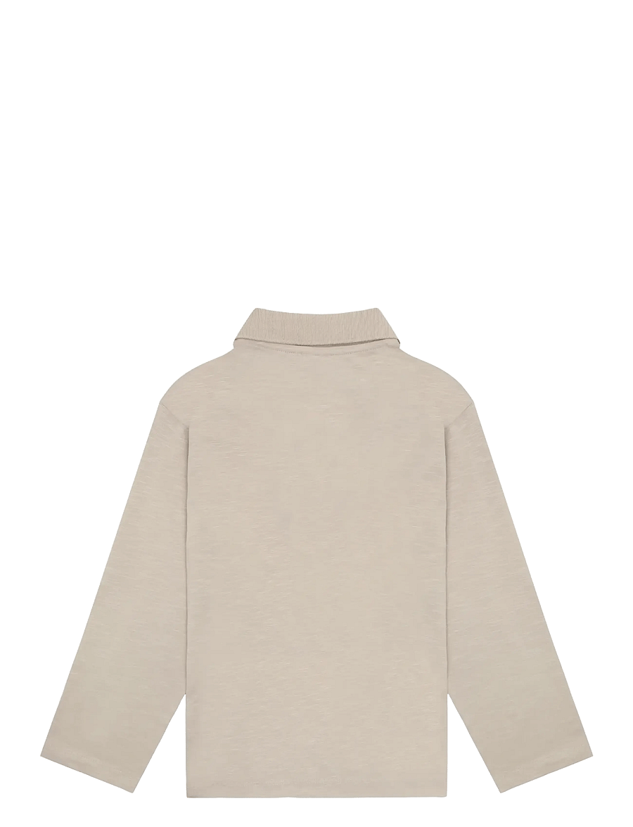 Minymo - T-shirt Polo LS - pikkade varrukatega polod - feather gray - 2
