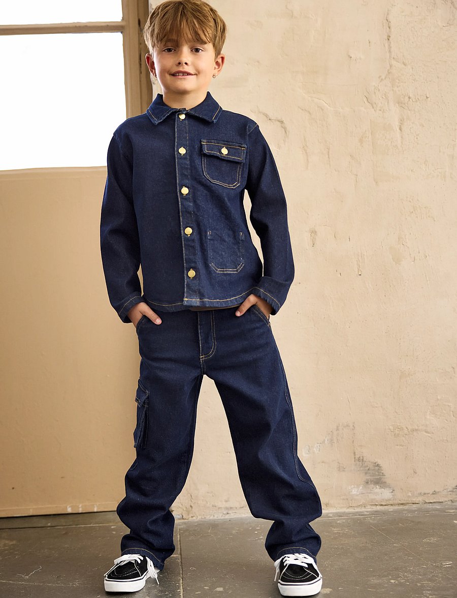Minymo - Jacket Denim - mažiausios kainos - dark denim - 0