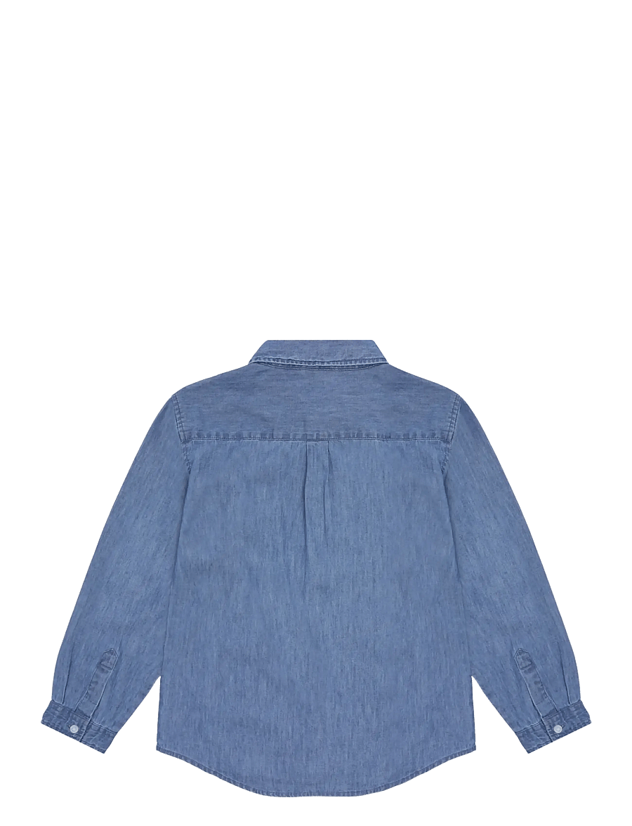Minymo - Shirt Chambray - langærmede skjorter - moonlight blue - 1