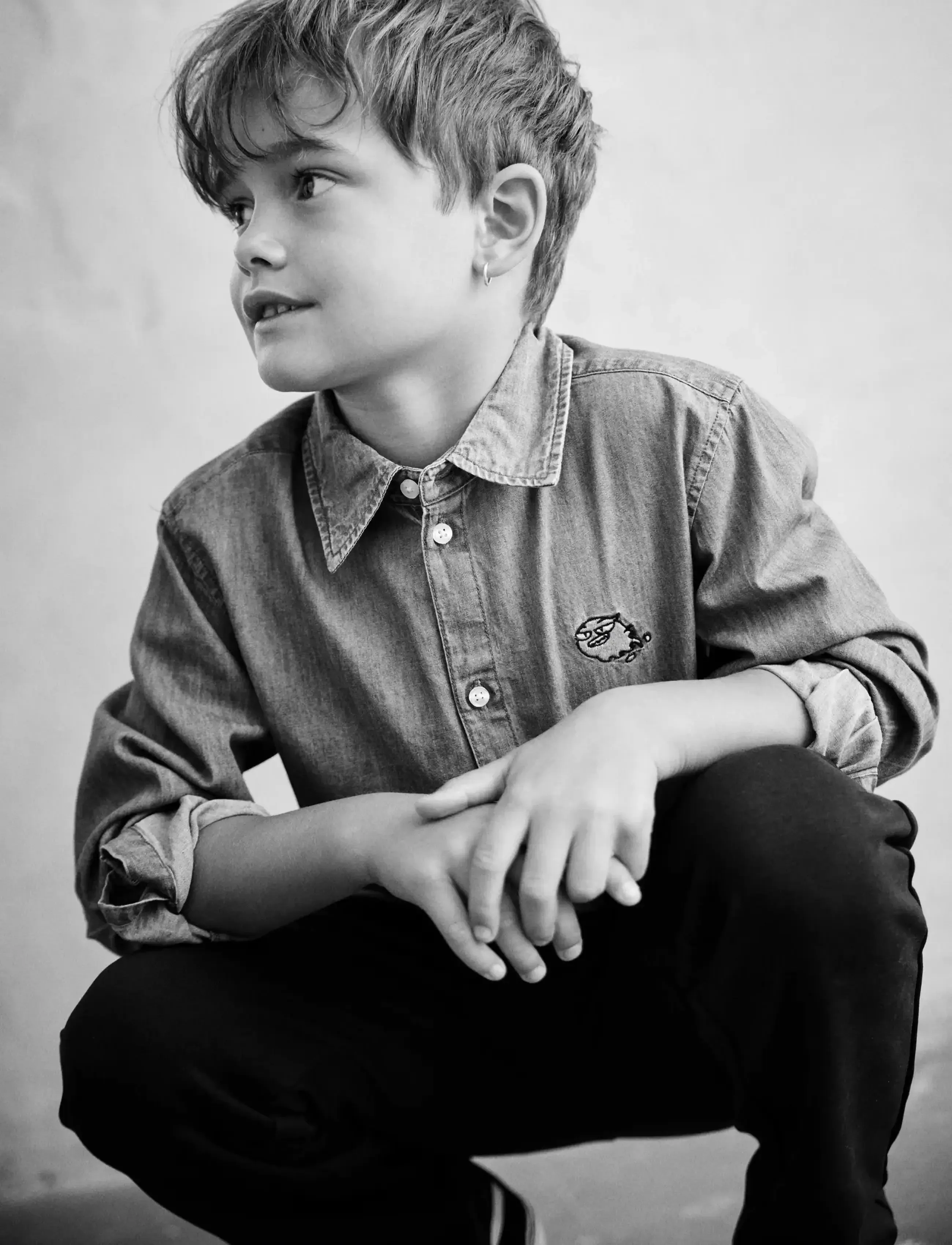 Minymo - Shirt Chambray - moonlight blue - 3