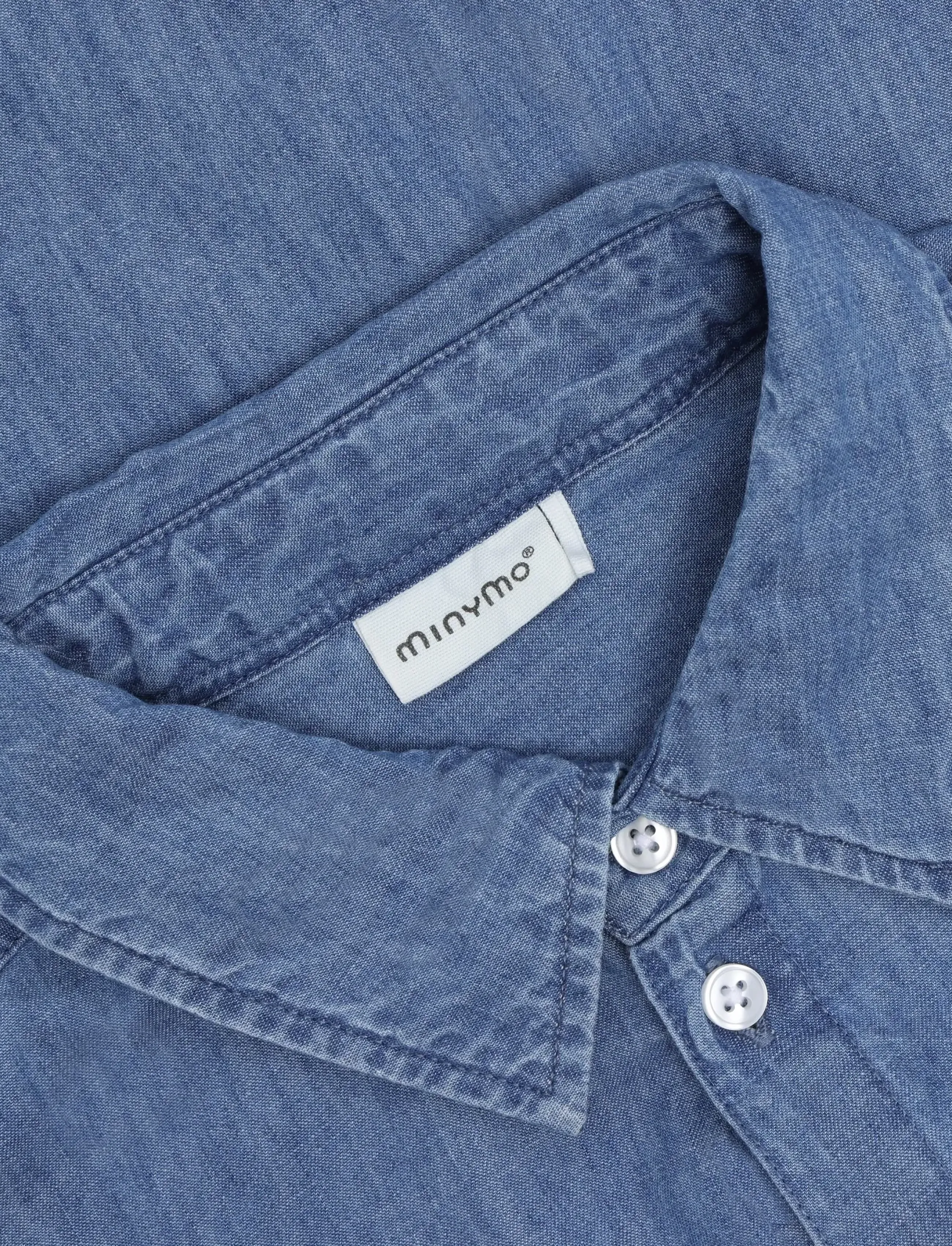 Minymo - Shirt Chambray - moonlight blue - 4