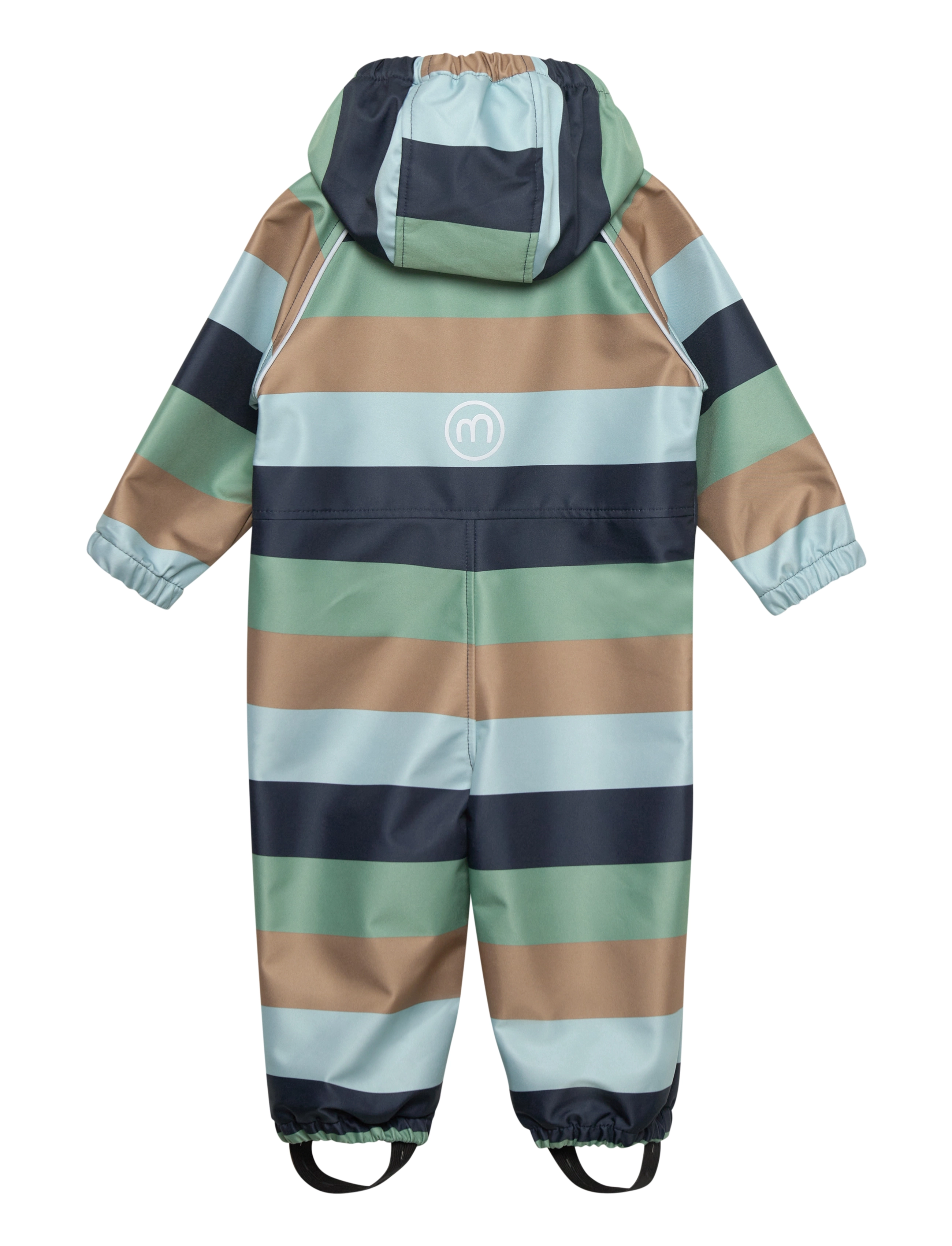 Minymo - Softshell Suit Stripe - blue nights - 1