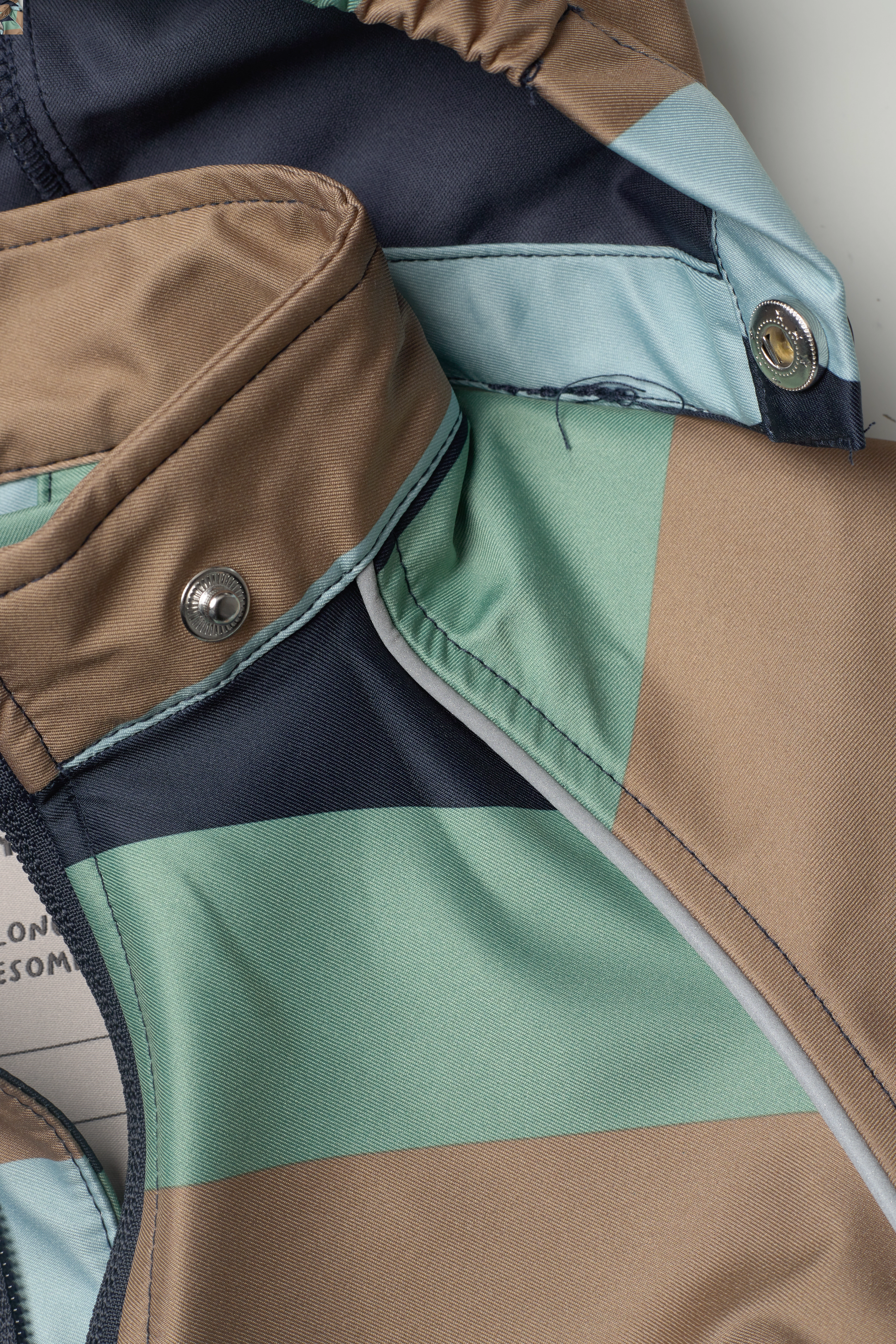 Minymo - Softshell Suit Stripe - blue nights - 5