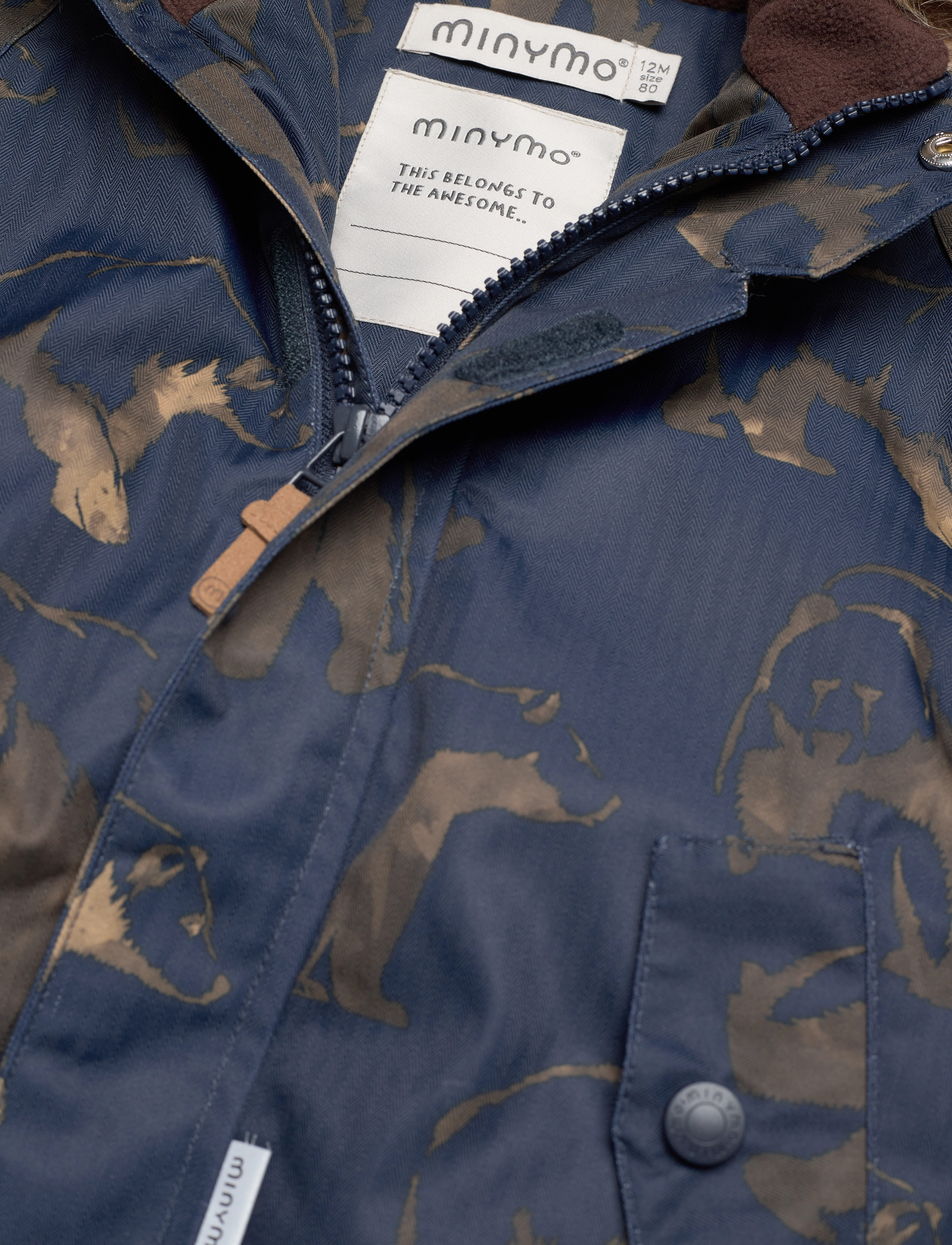 Minymo - Snow Jacket AOP - total eclipse - 2