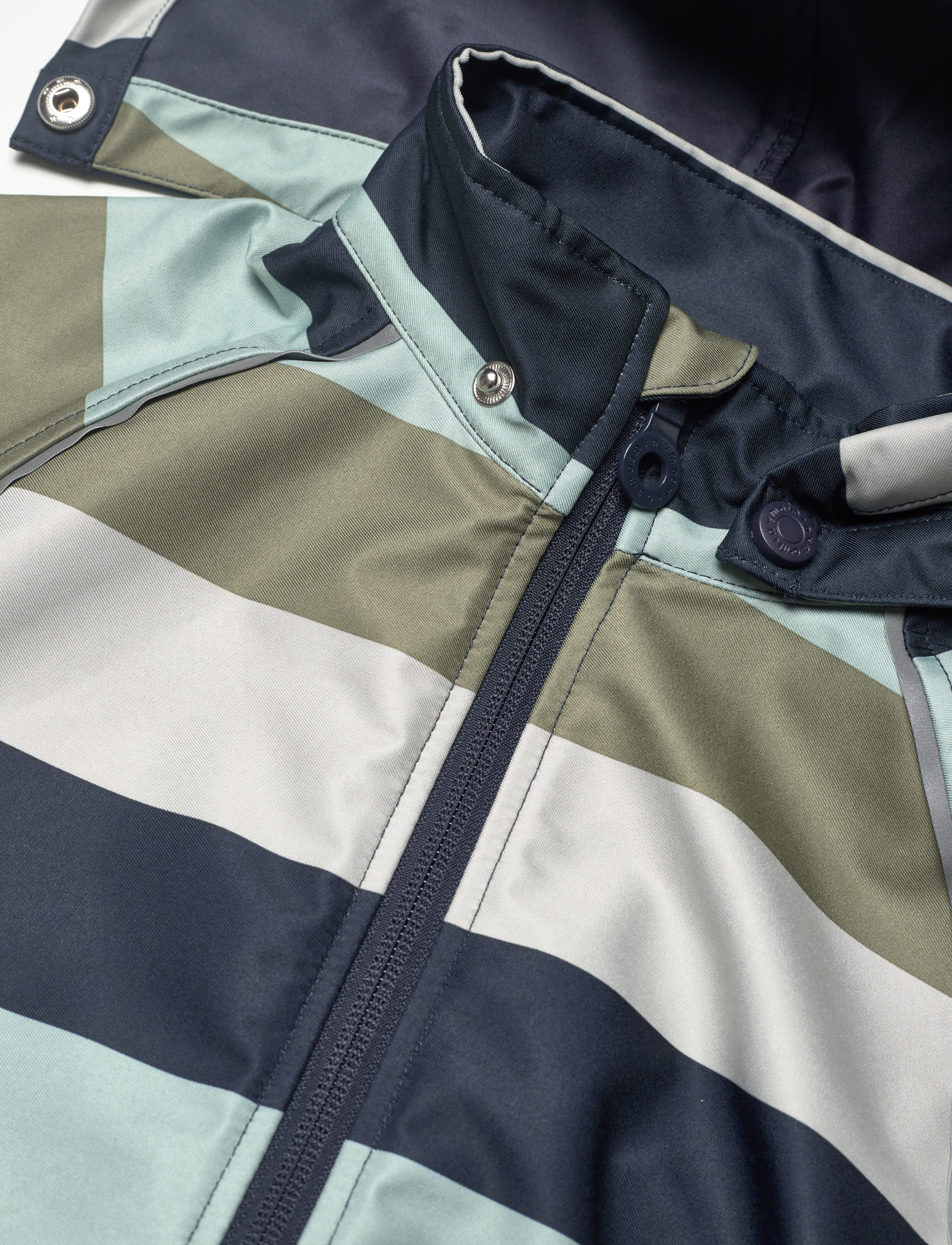 Minymo - Softshell Jacket Stripe - blue nights - 3