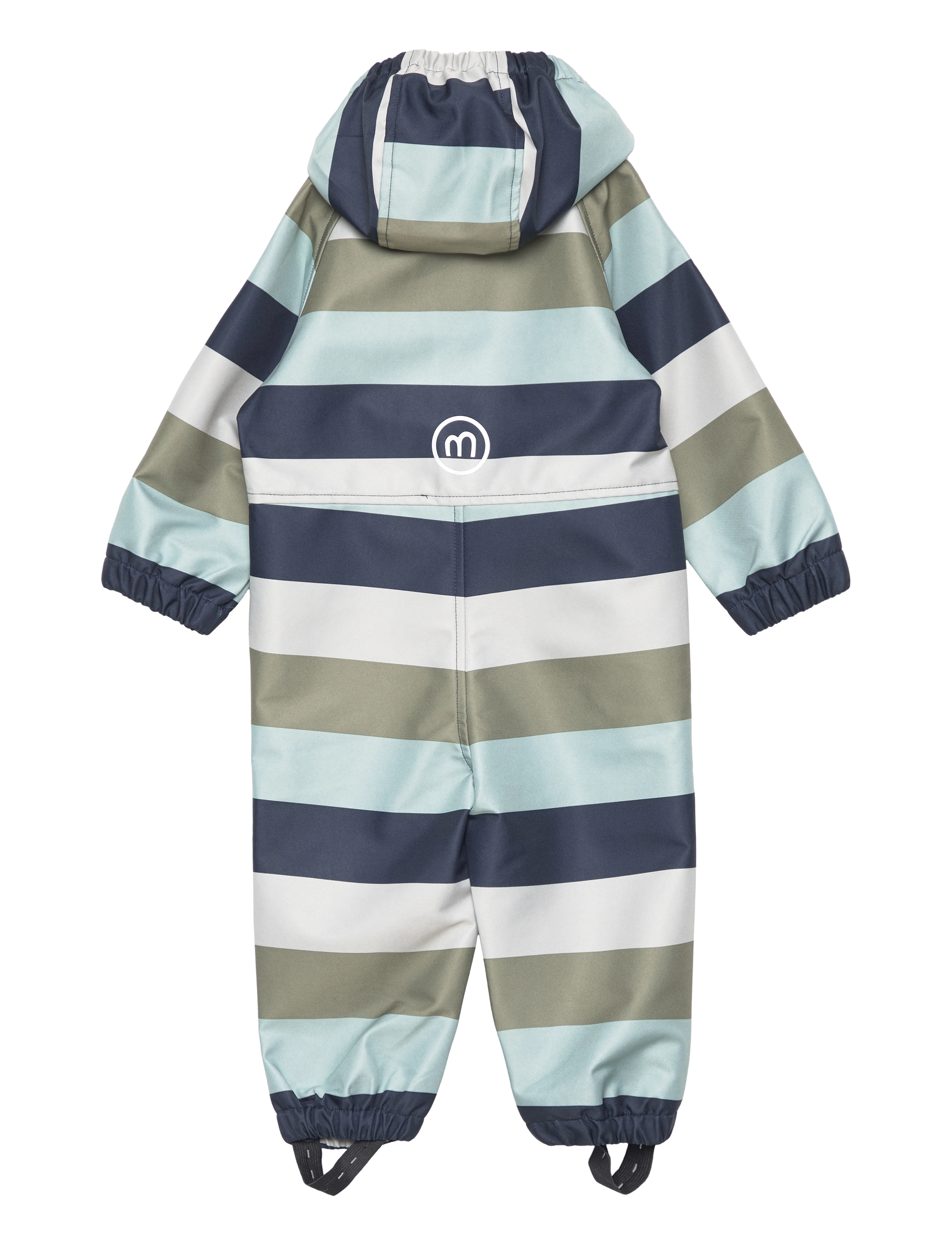 Minymo - Softshell Suit Stripe - blue nights - 1