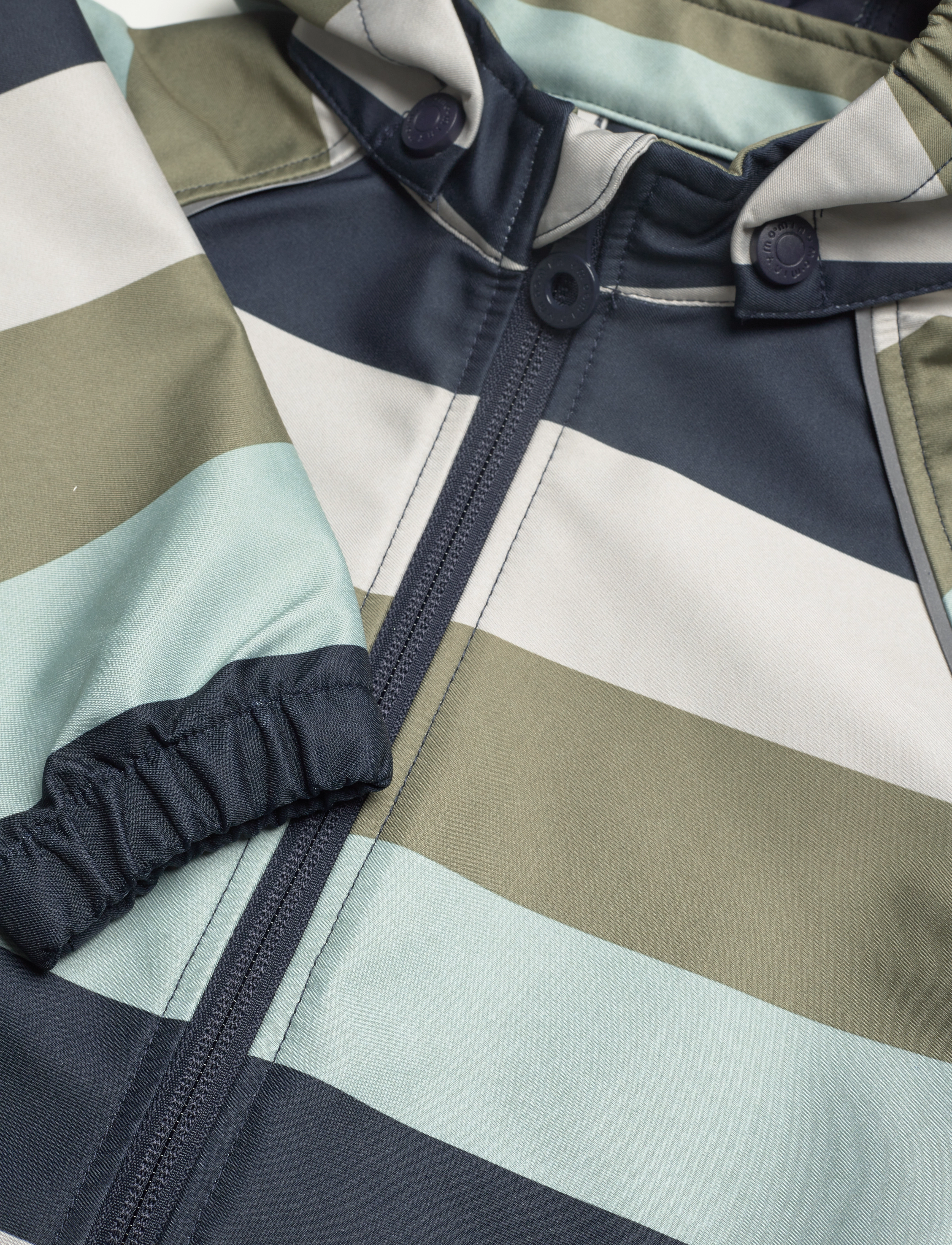 Minymo - Softshell Suit Stripe - blue nights - 2
