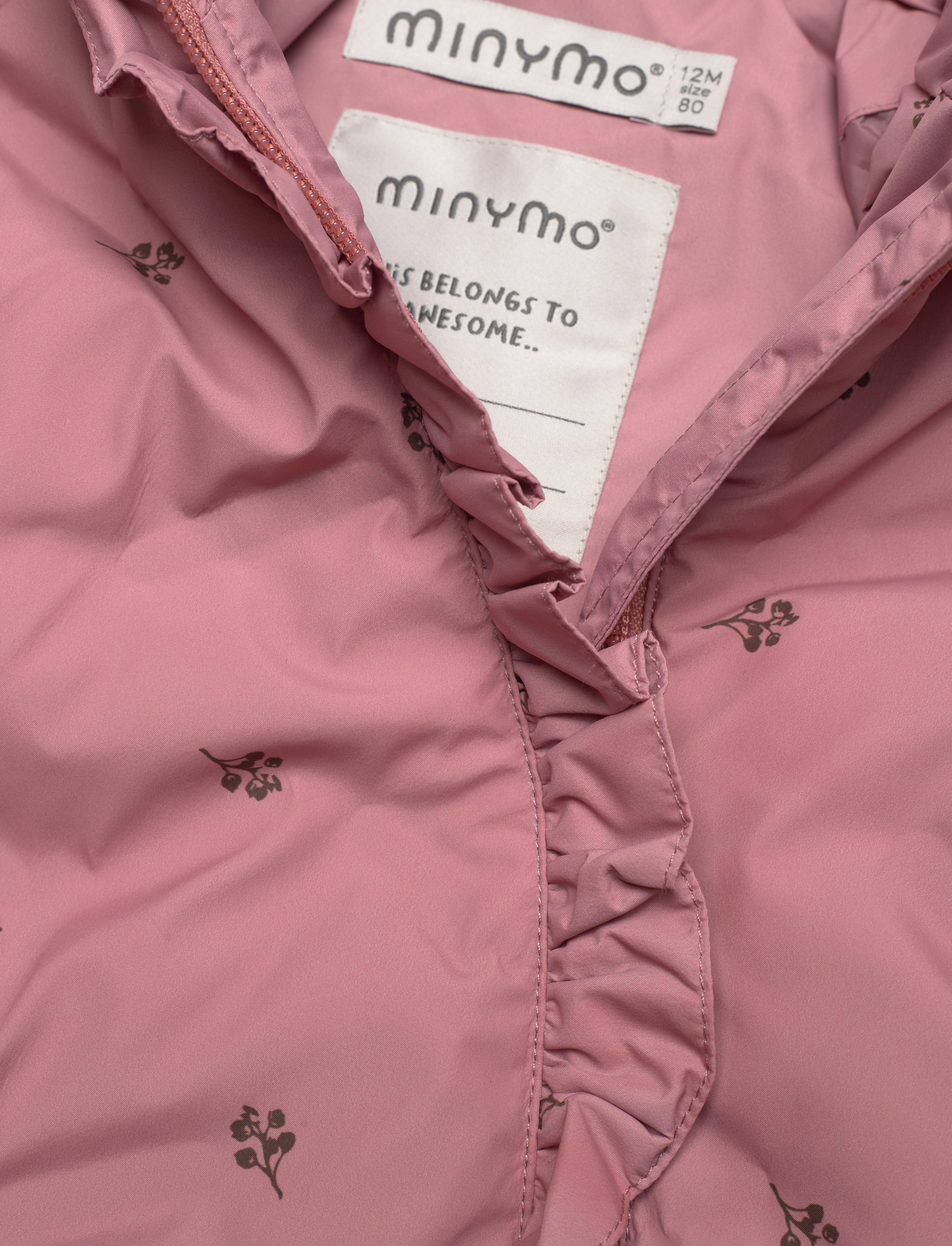 Minymo - Jacket quilted AOP - ash rose - 2