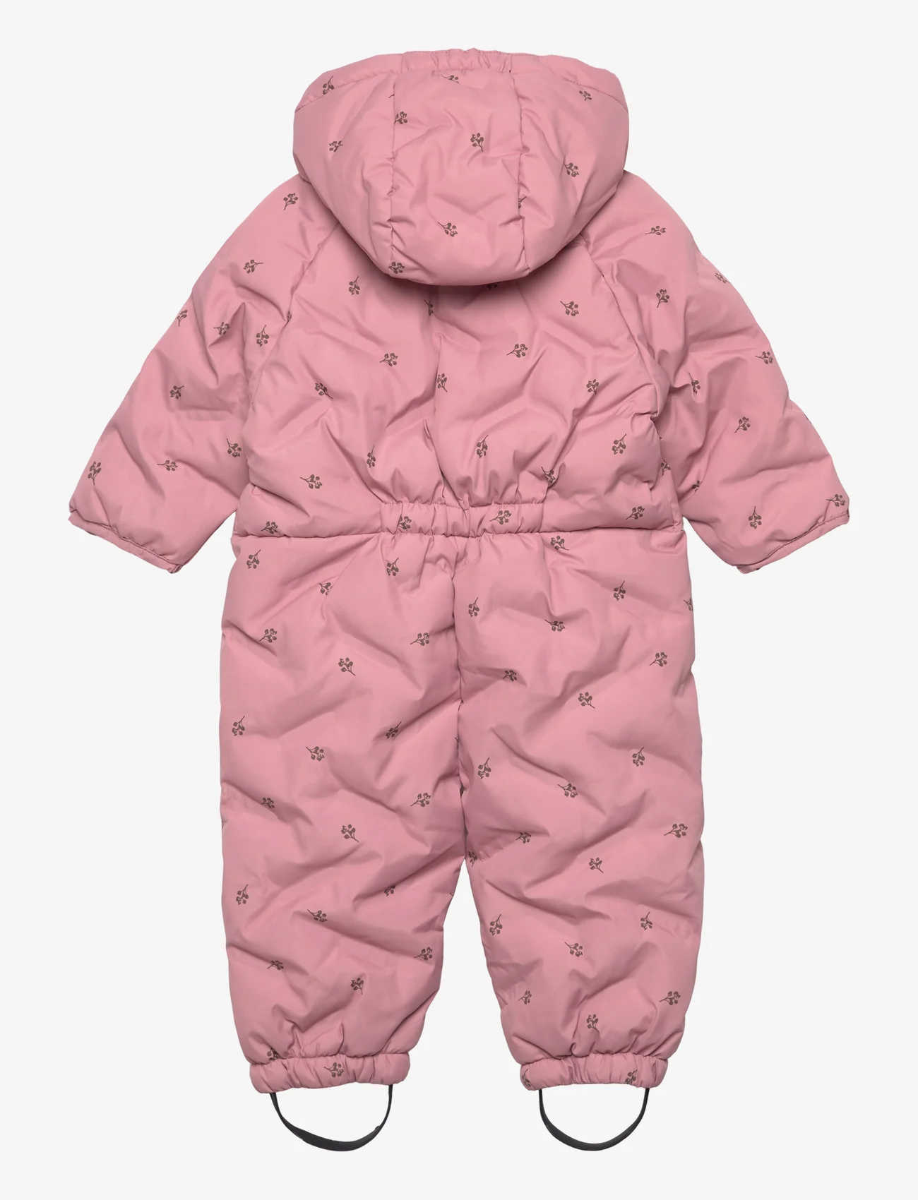 Minymo - Suit quilted AOP - vinterdress - ash rose - 1