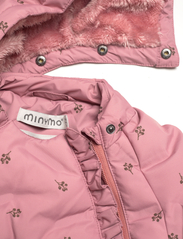 Minymo - Suit quilted AOP - vinterdress - ash rose - 2
